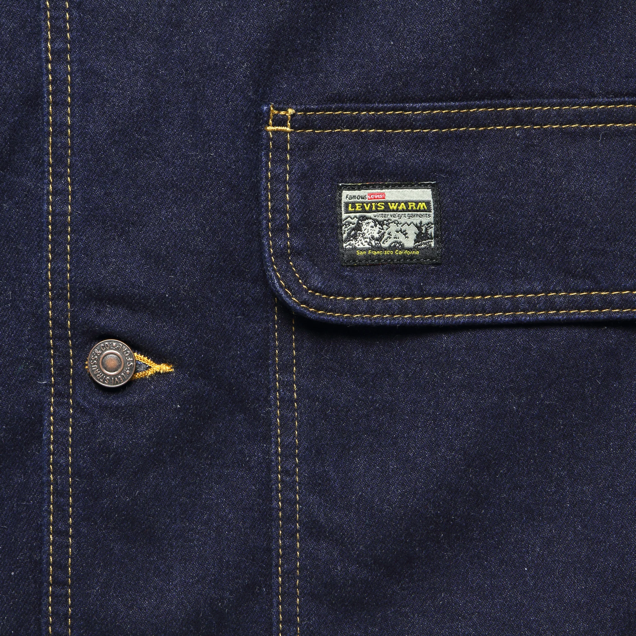 Cypress Chore Coat - Dark Indigo Rinse - Image 3