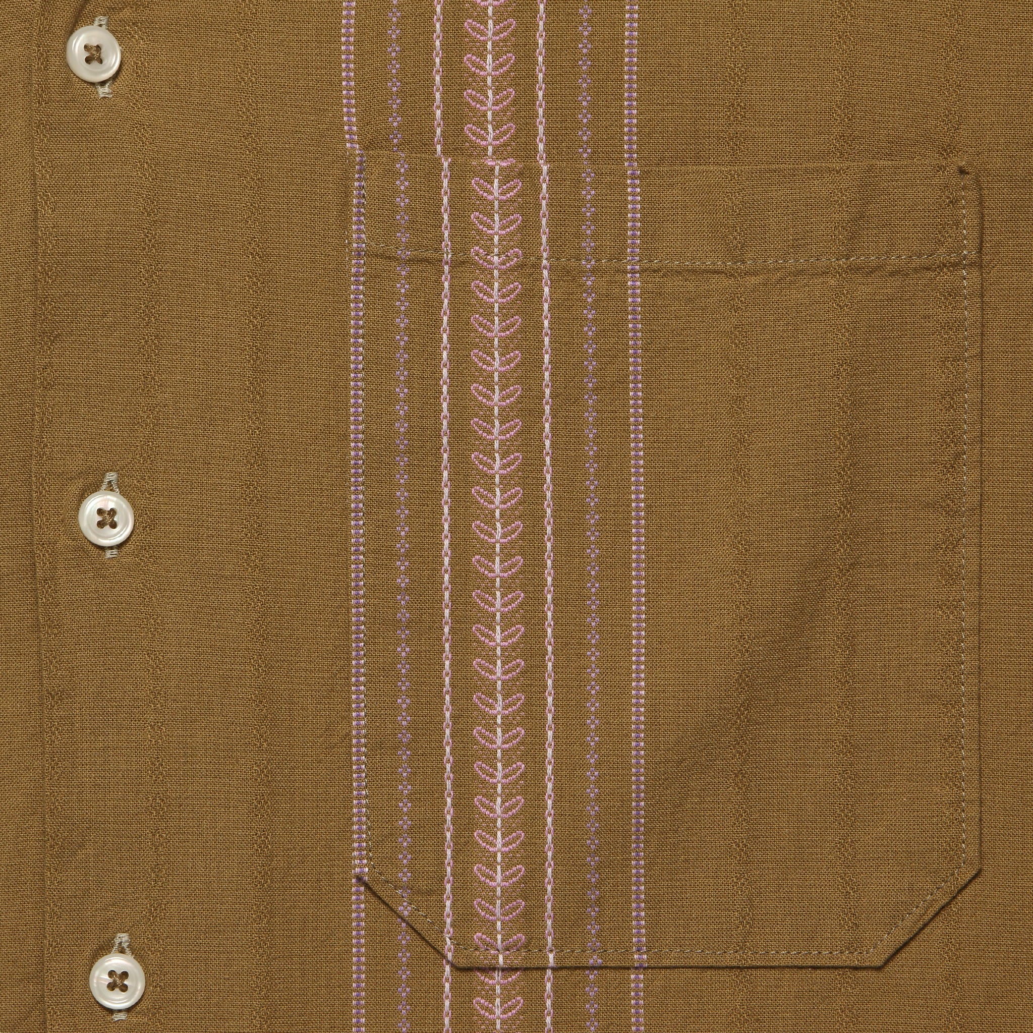 Deck Cotton Camp Shirt - Sand - Image 3