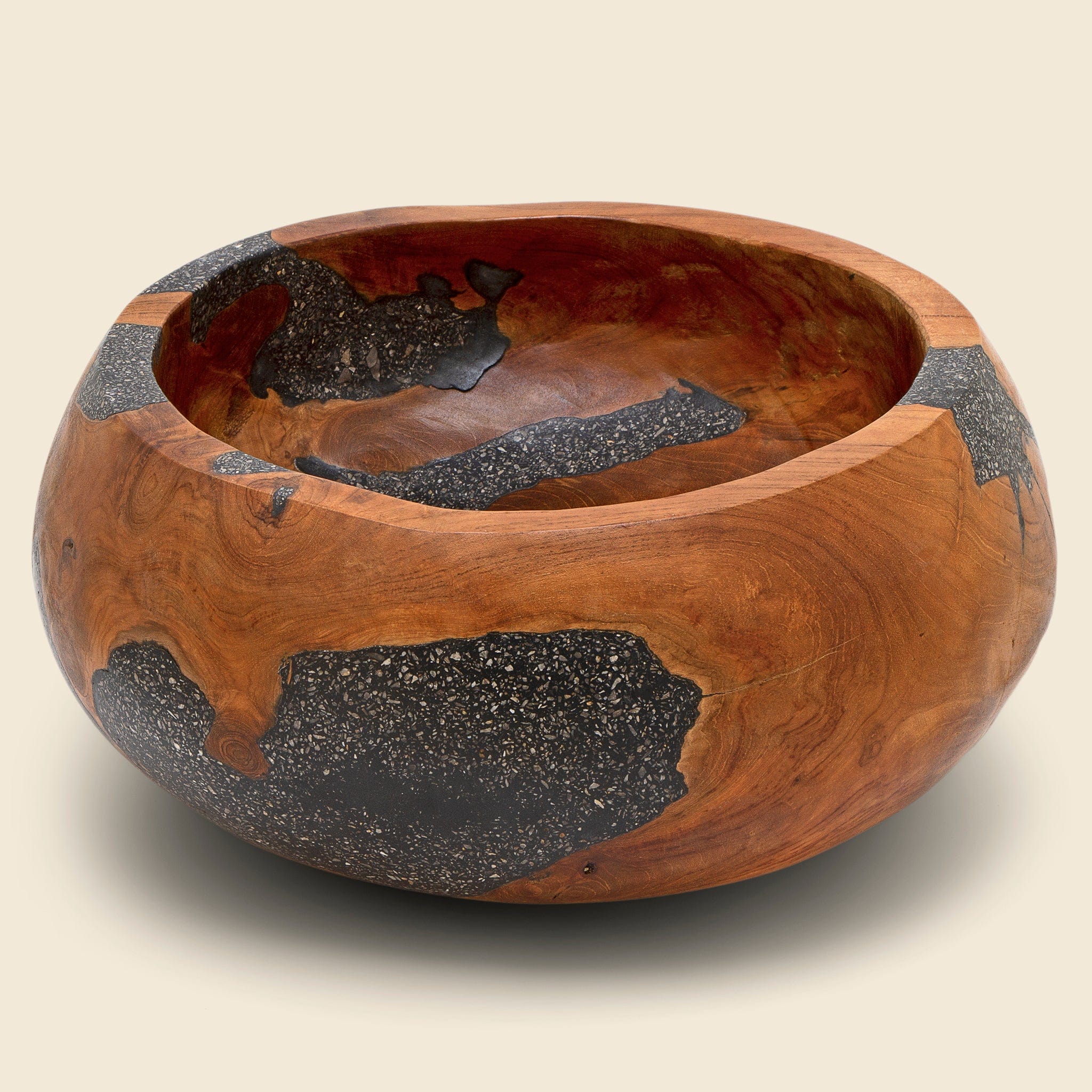 Teakwood & Resin Bowl