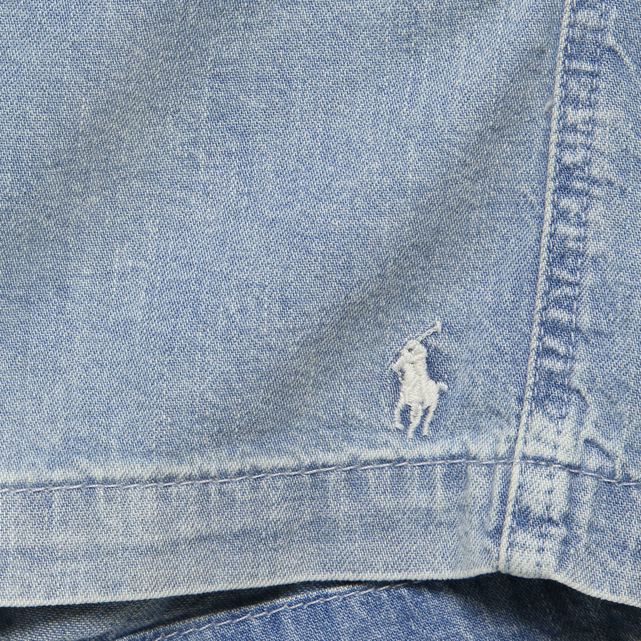 Denim Pull-On Short - Light Wash - Image 3