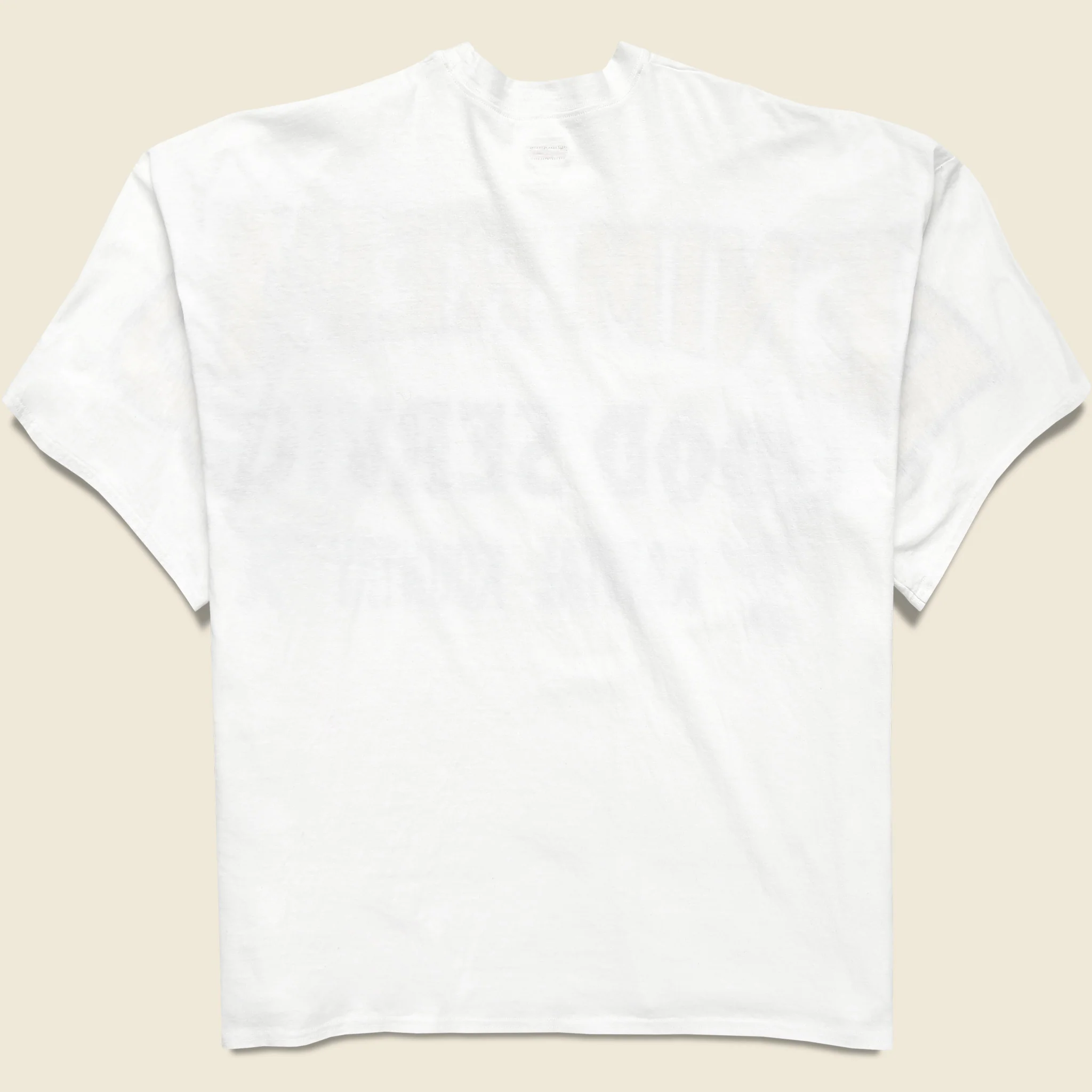 Denim Repair Huge-Tee - White - Image 2