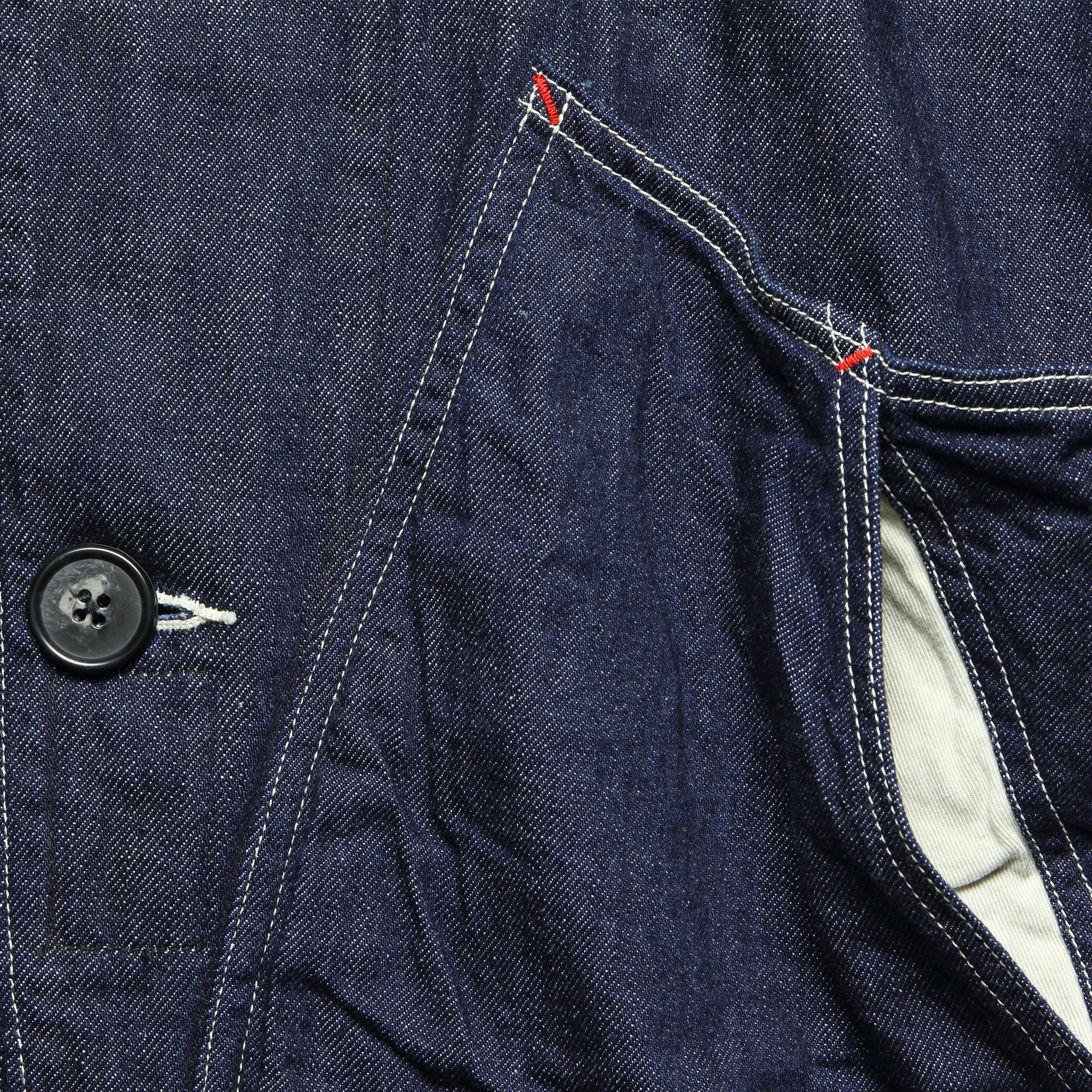 Denim Ringoman Coverall Jacket - Indigo - Image 3