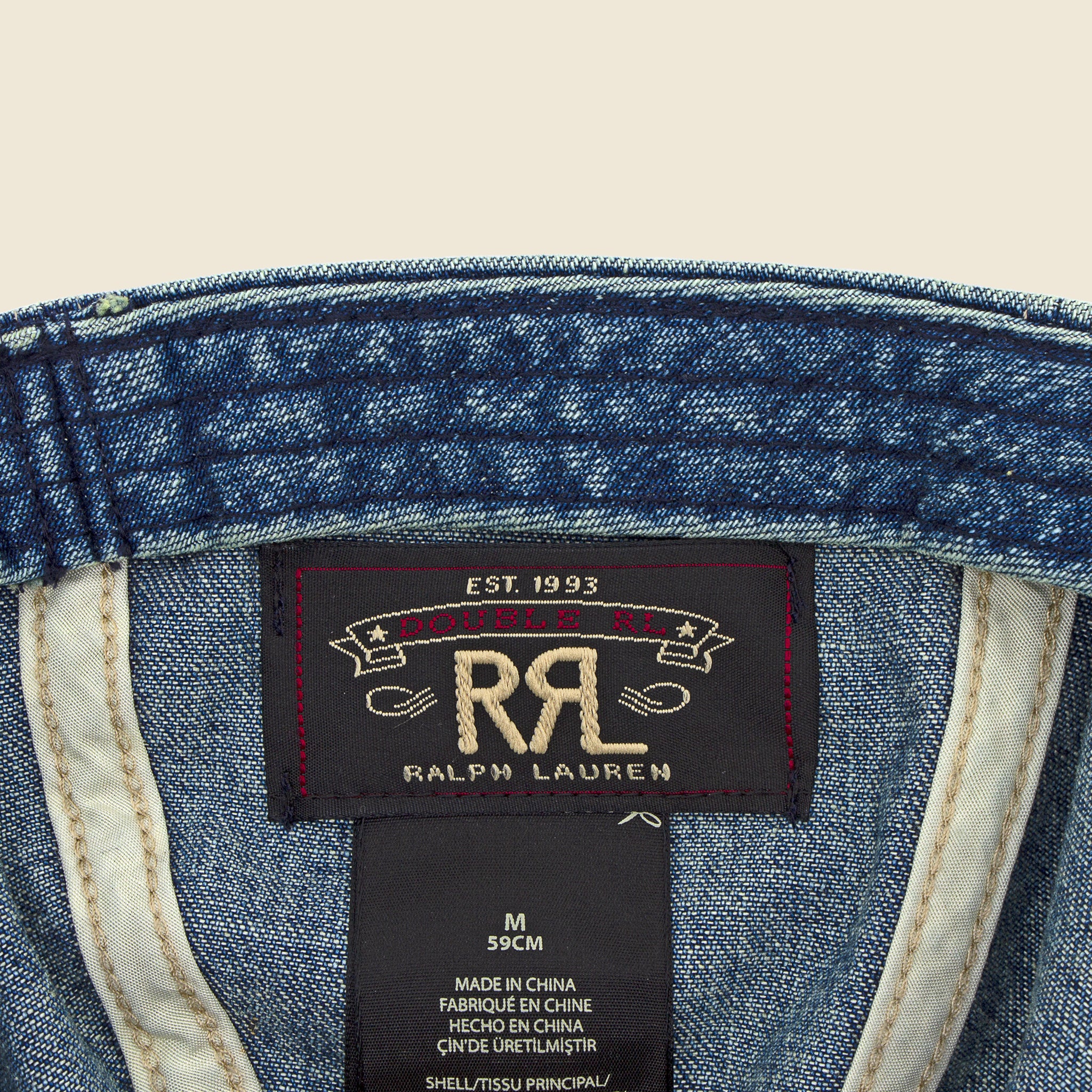Denim Service Hat - Medium Indigo - Image 3