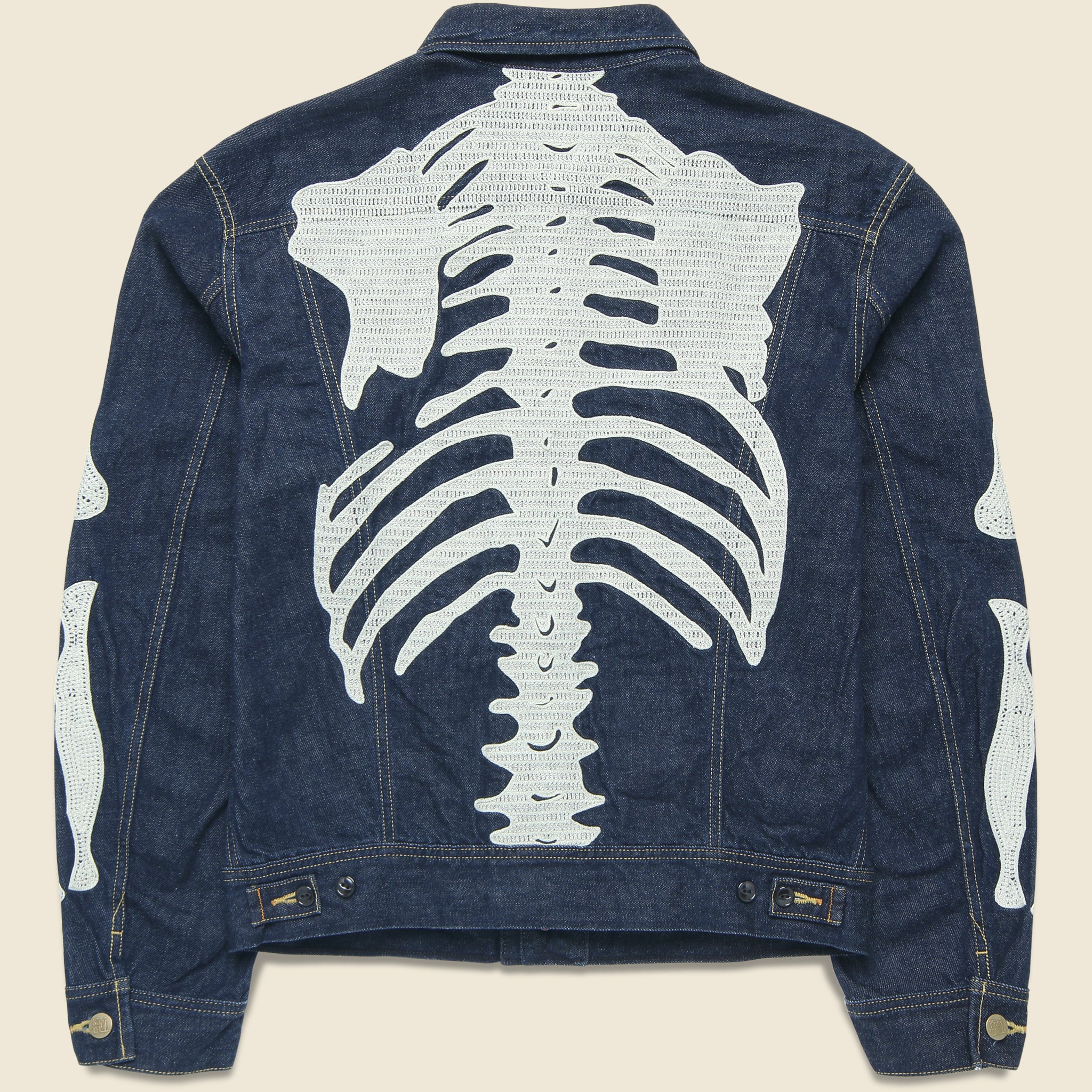 Denim Tuxedo Westerner Jacket - Indigo - Image 2