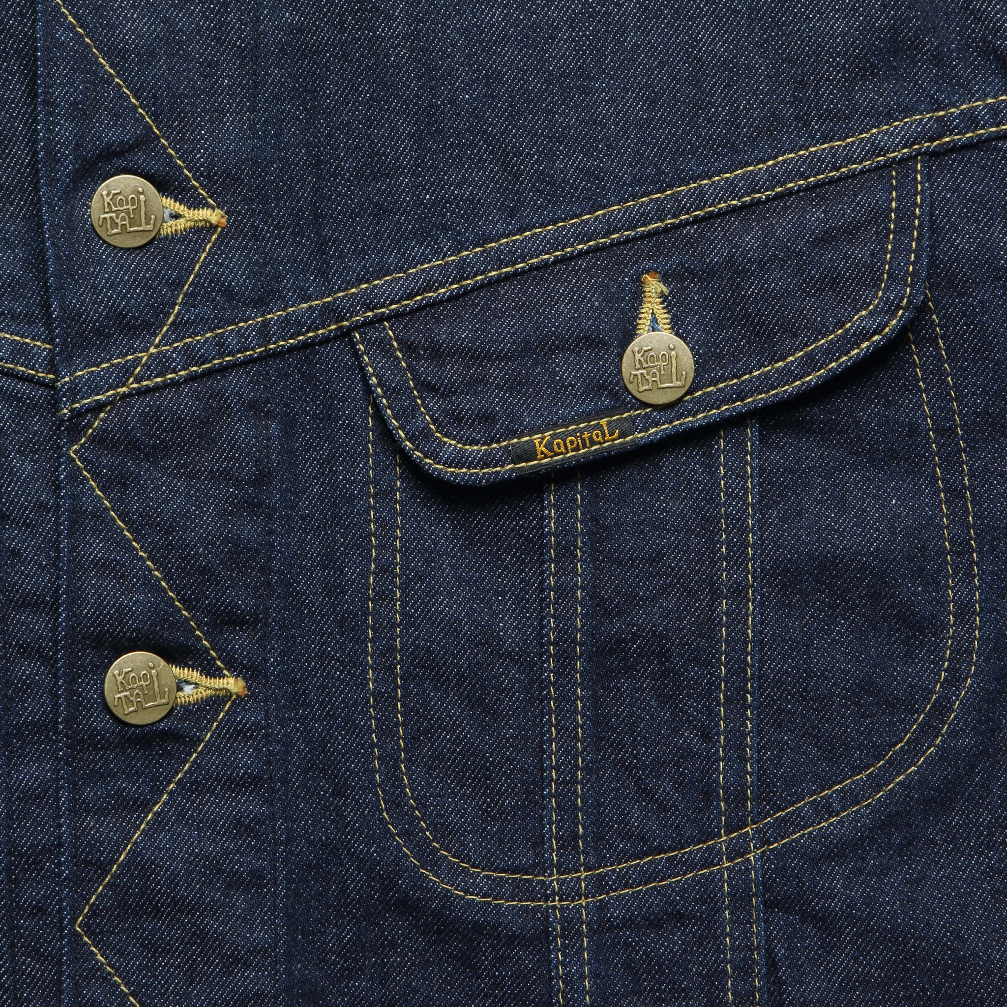 Denim Tuxedo Westerner Jacket - Indigo - Image 3