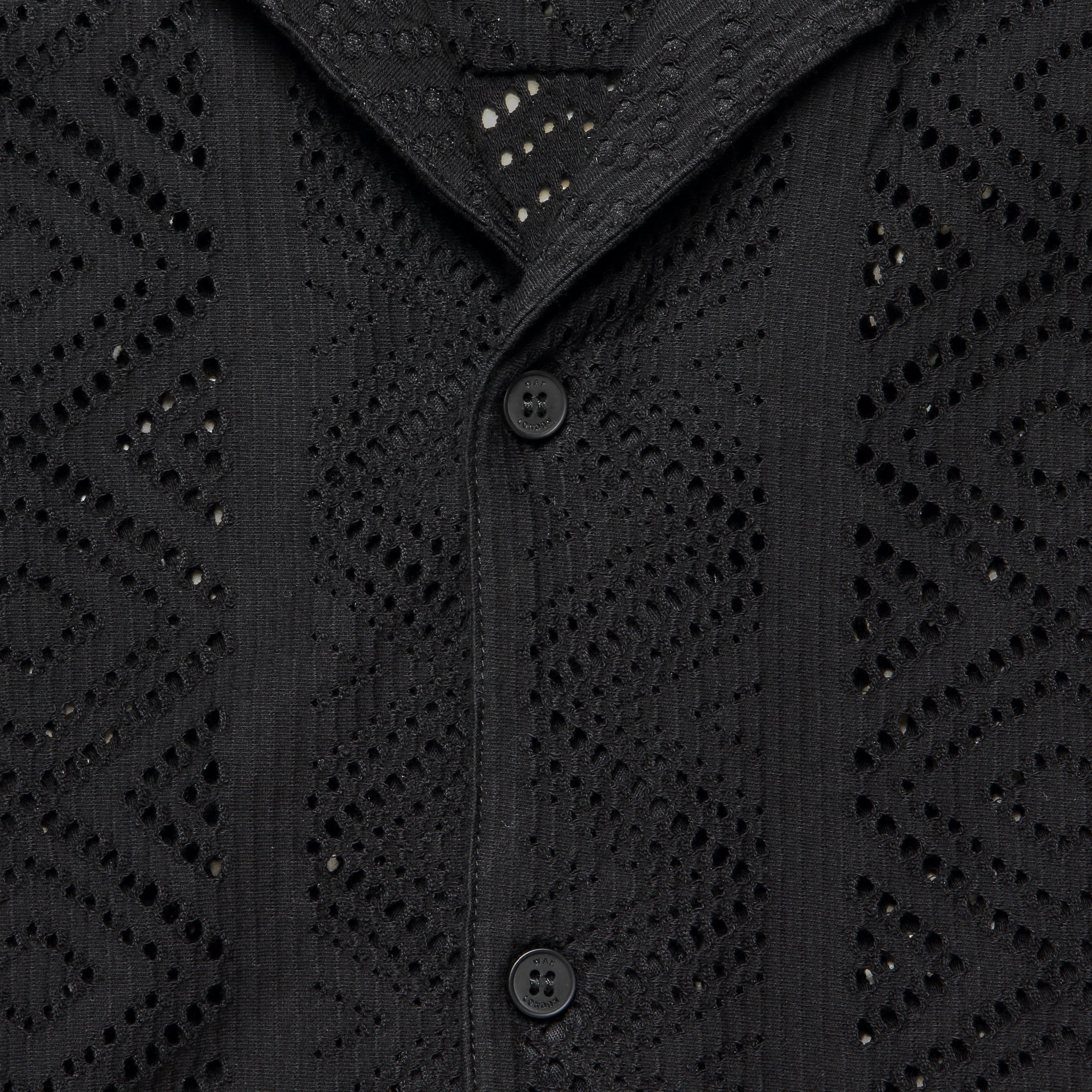 Didcot Shirt - Geo Lace Black - Image 3