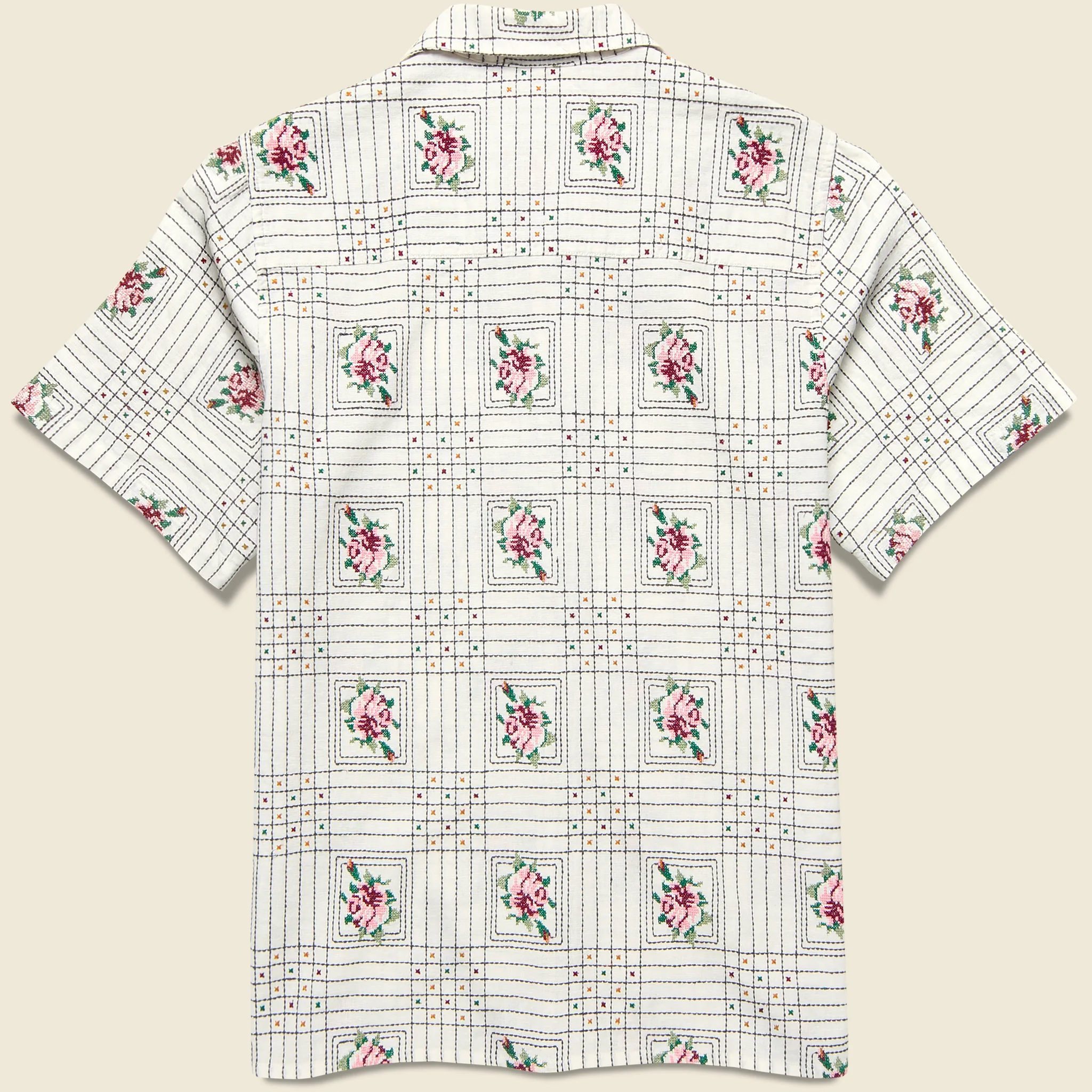 Didcot Tapestry Embroidered Shirt - Ecru - Image 2
