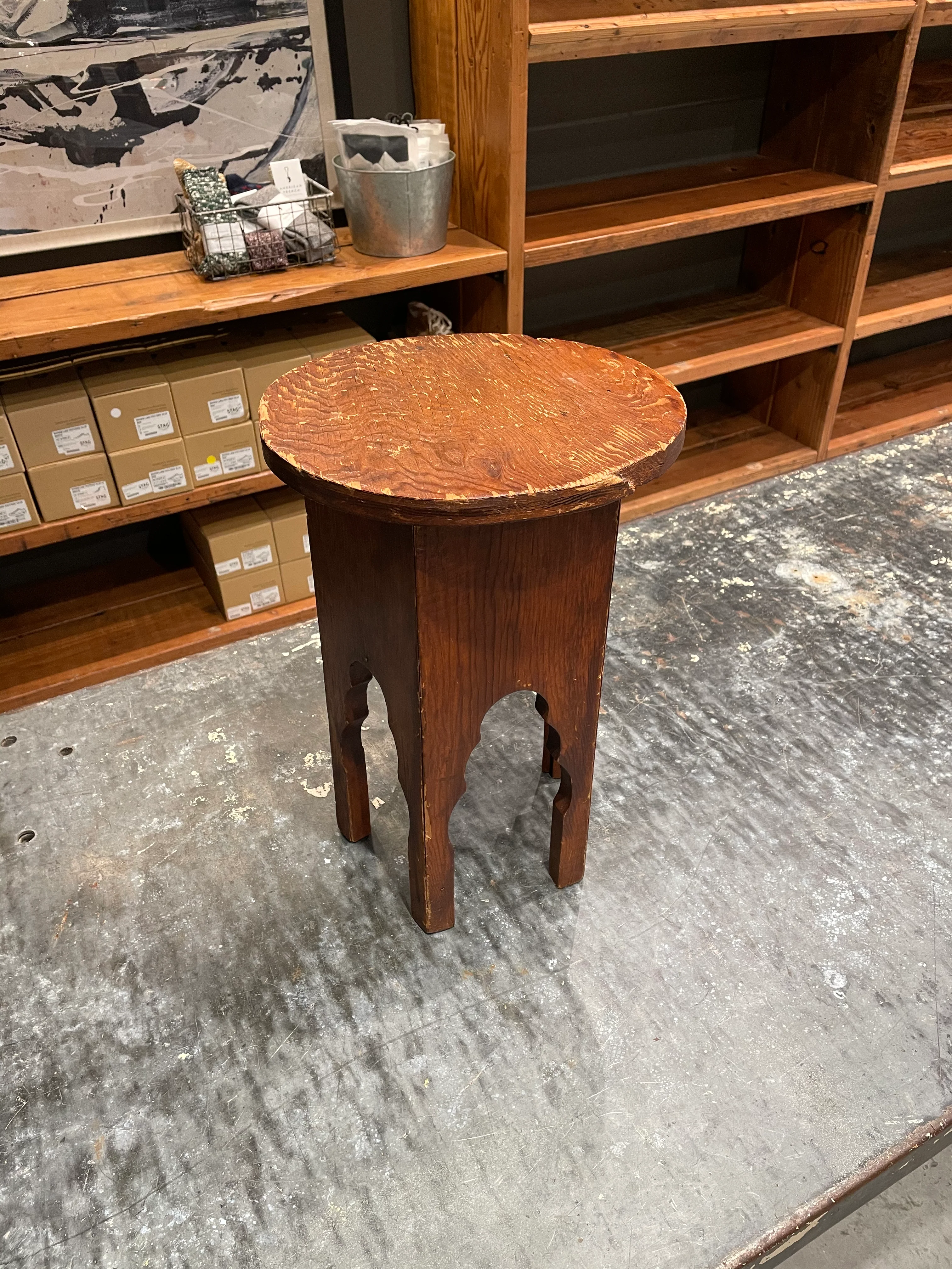 DNS 37  - Small Wood Side Table