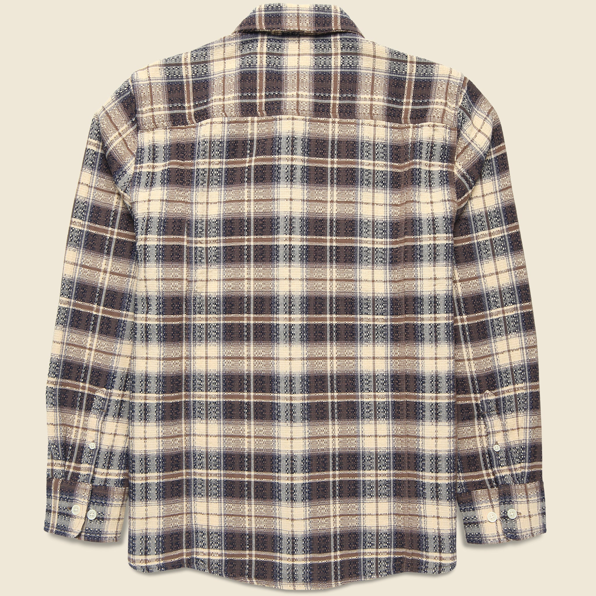 Dobby Weave Shirt - Brown - Image 3