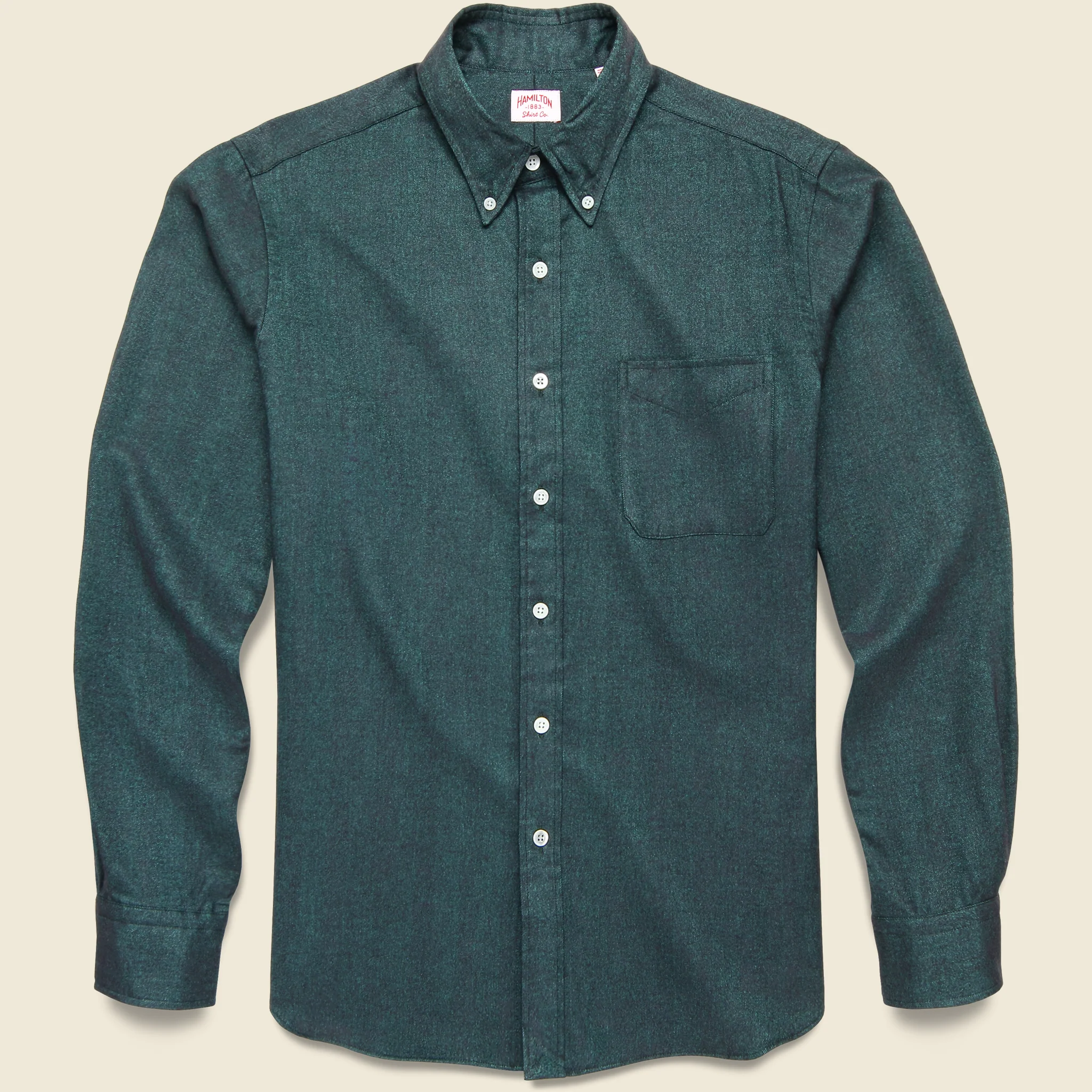 Donegal Herringbone Shirt - Green