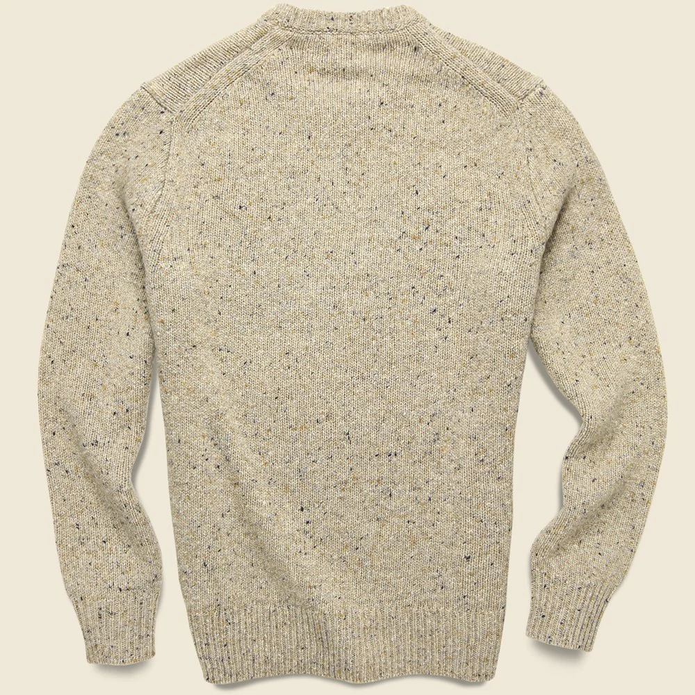 Donegal Wool Sweater - Oatmeal - Image 3