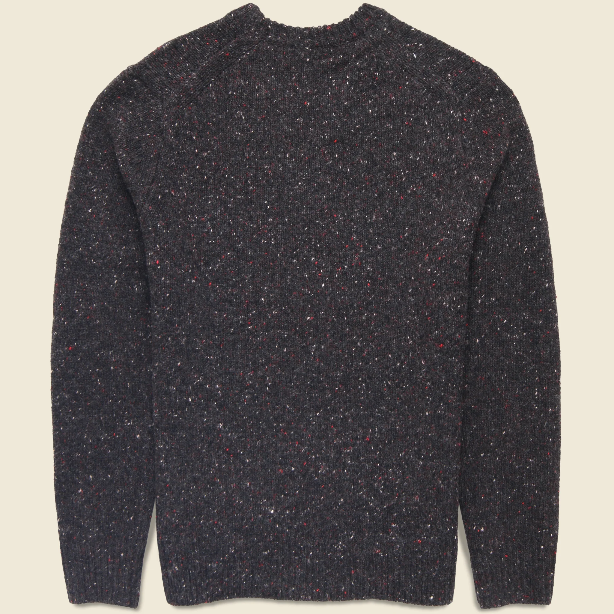 Donegal Wool Sweater - Pinot Noir - Image 4