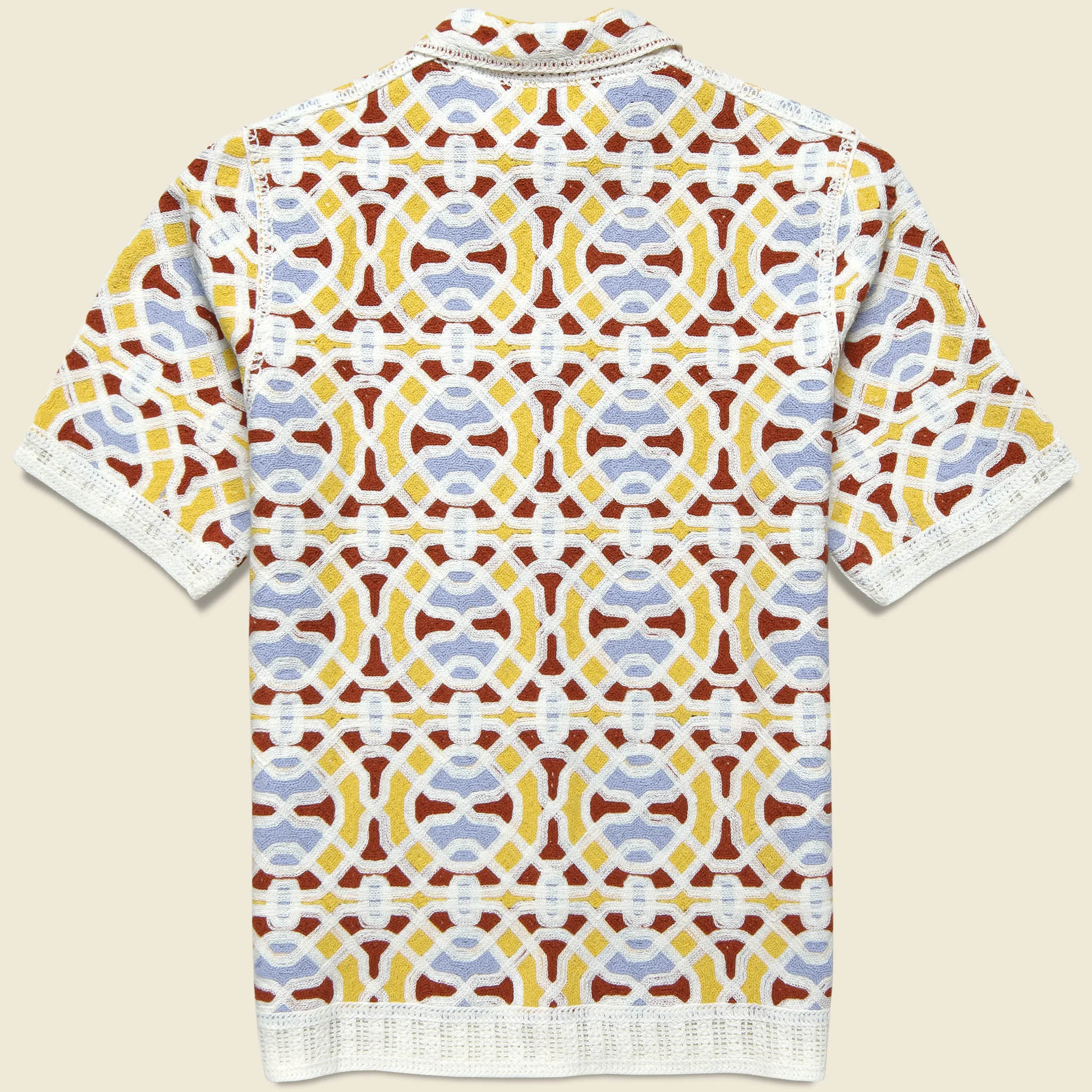Dorset Crochet Shirt - Ecru - Image 4