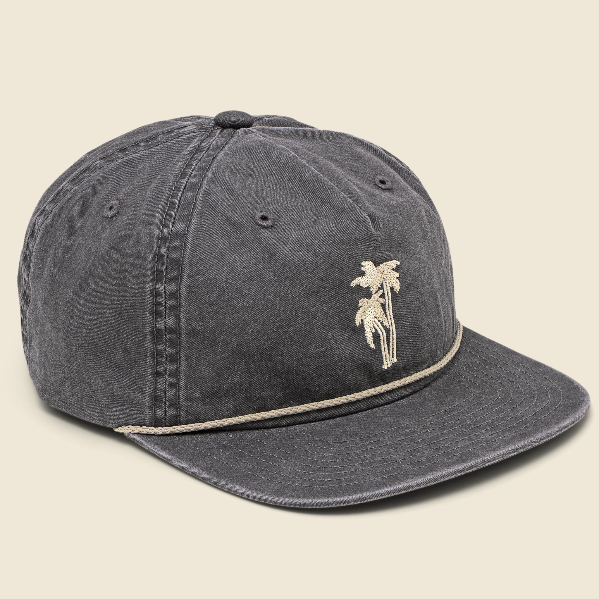 Dos Palmas Cotton Twill Hat - Black Wash