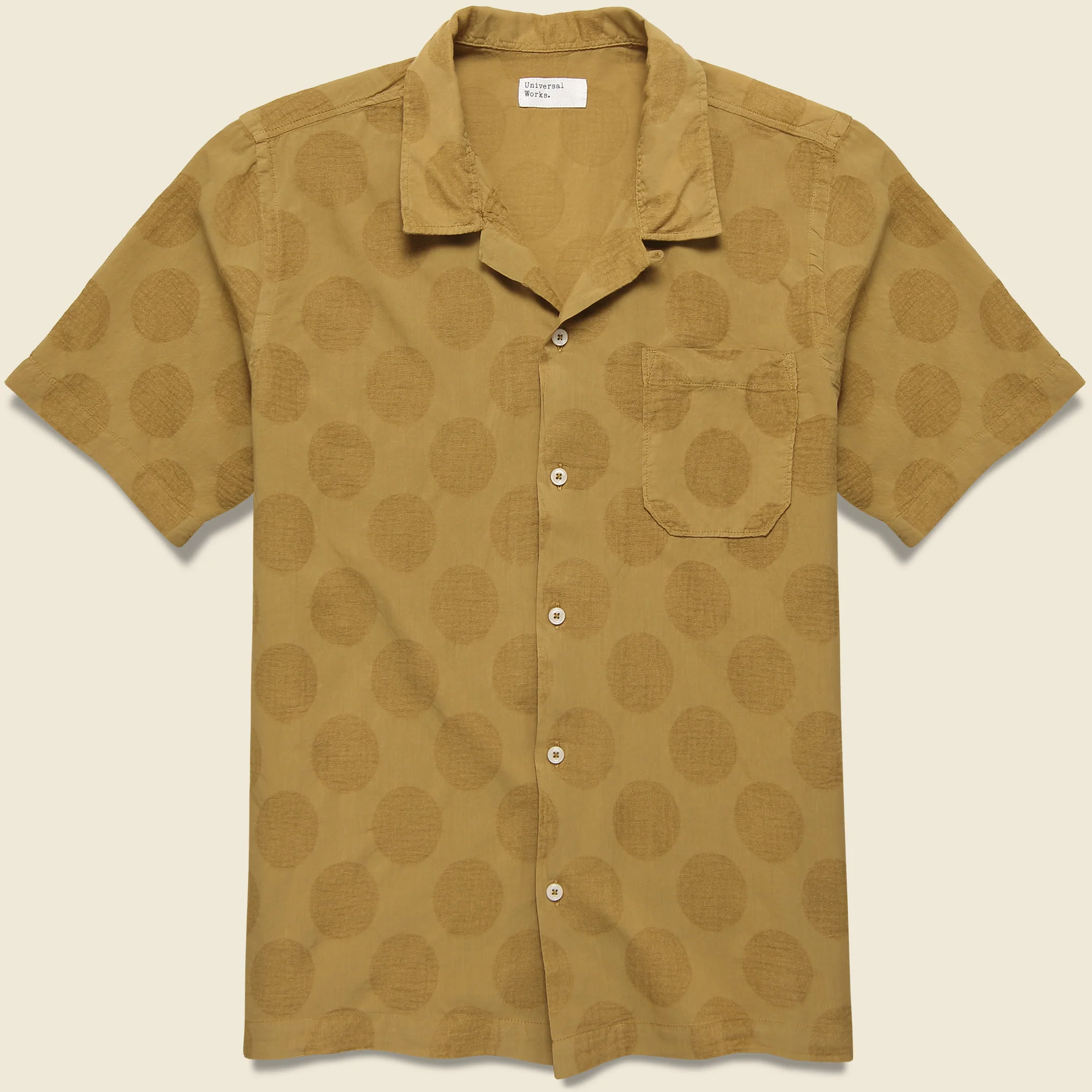 Dot Print Road Shirt - Cumin