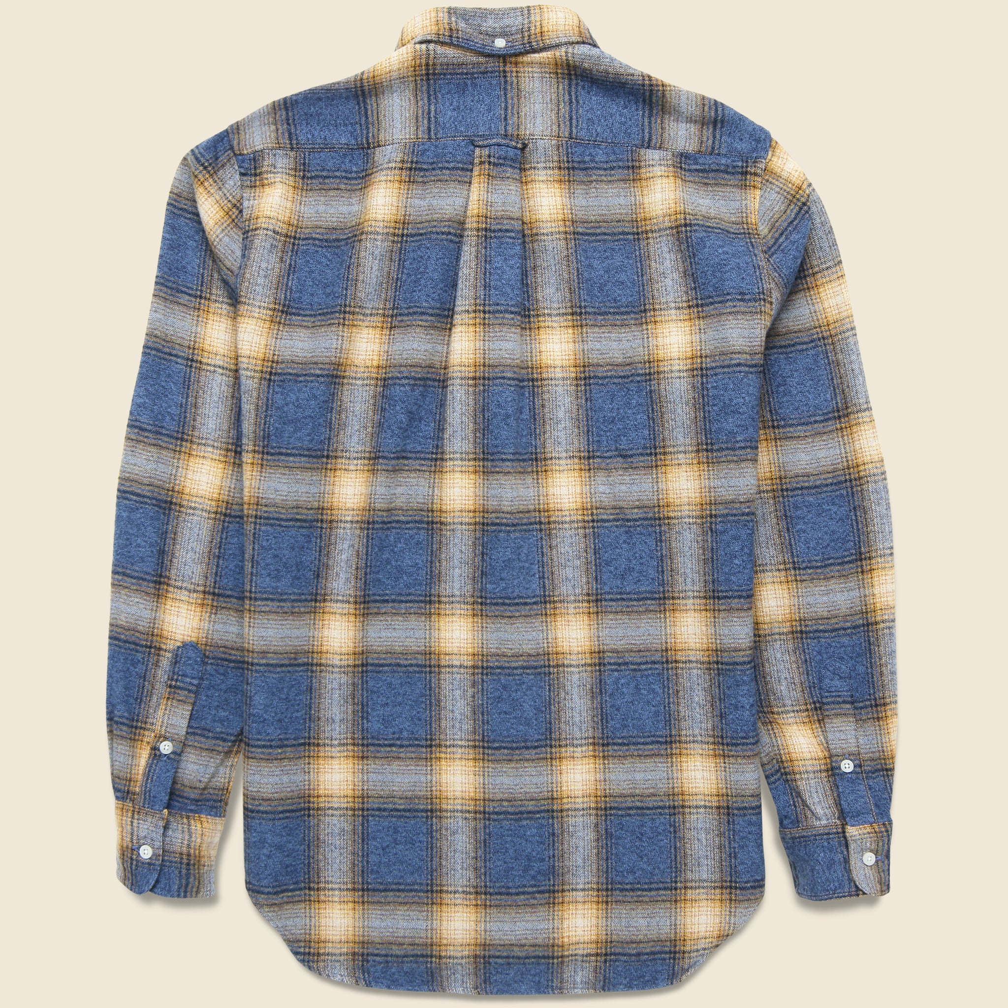 Double Sided Brushed Shirt - Blue - Image 2