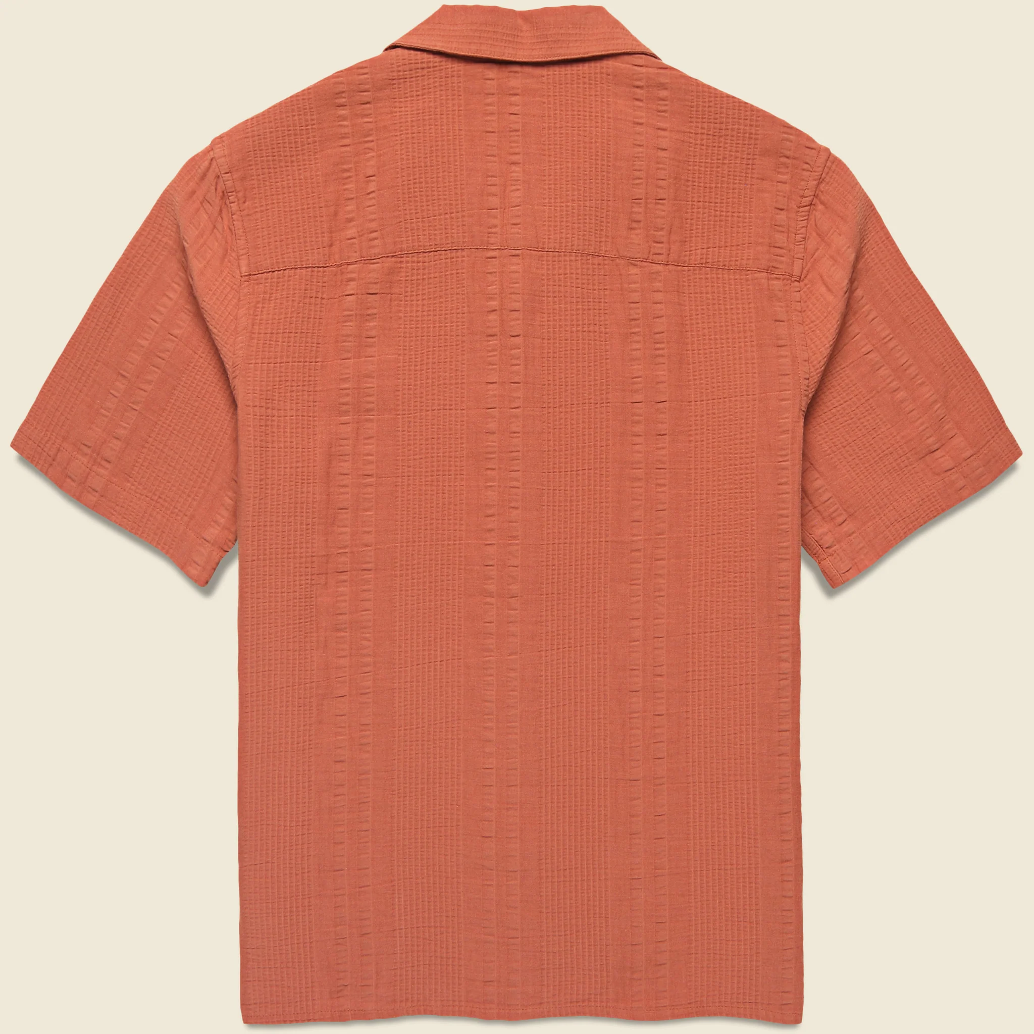 Double Weave Didcot Shirt - Rust - Image 3