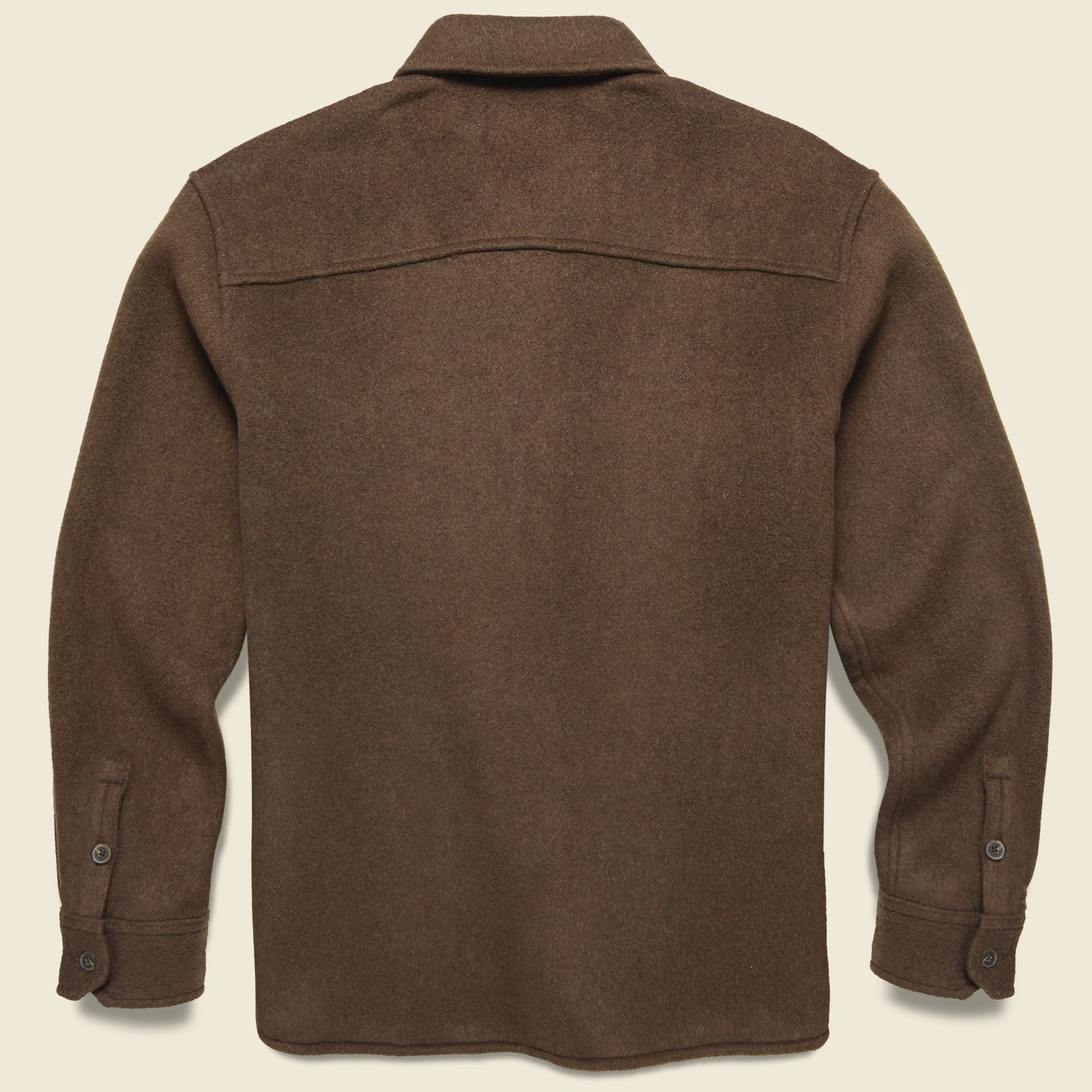 Draper Wool Shirt Jacket - Bark - Image 2