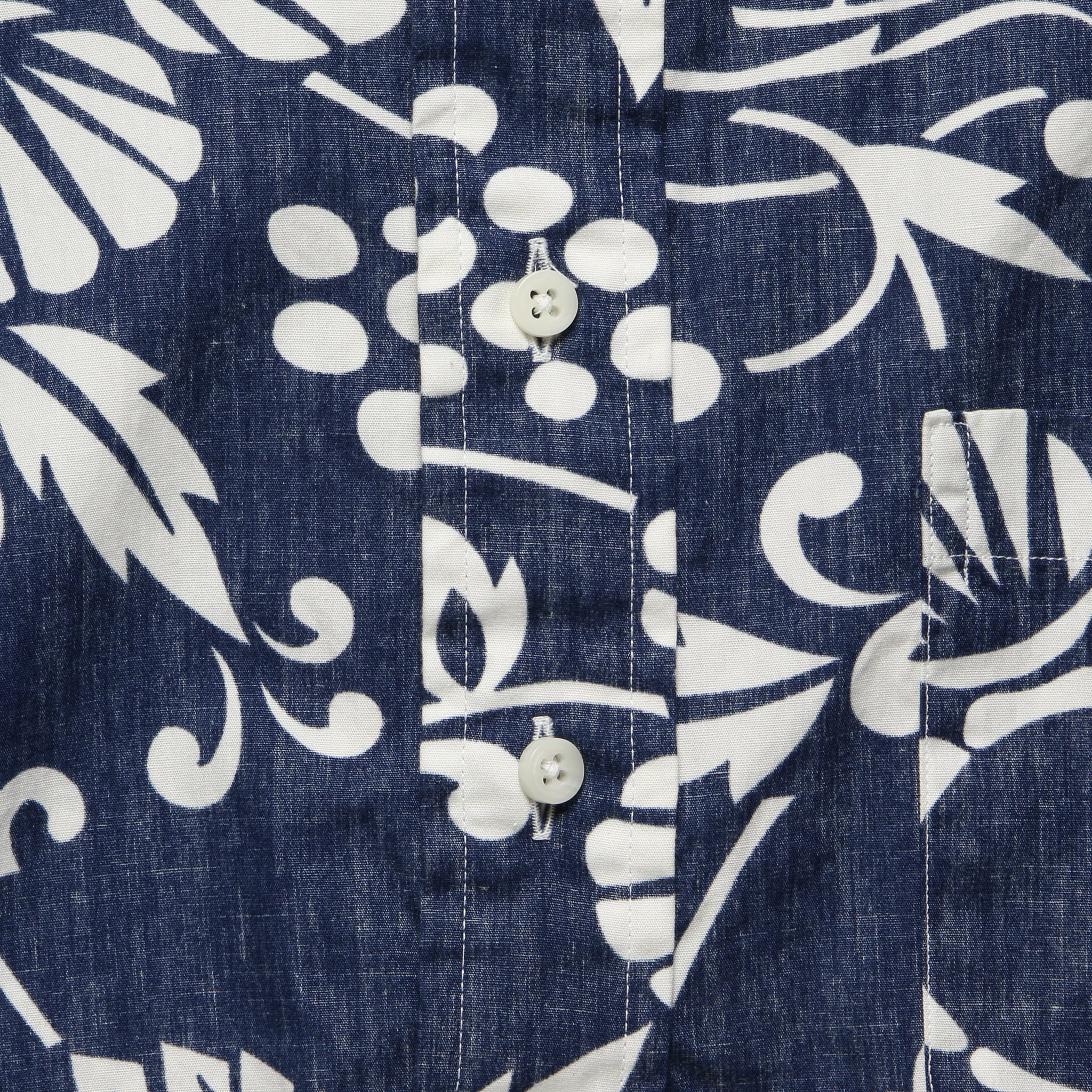 Duke's Pareo Blue Popover Shirt - Blue - Image 3