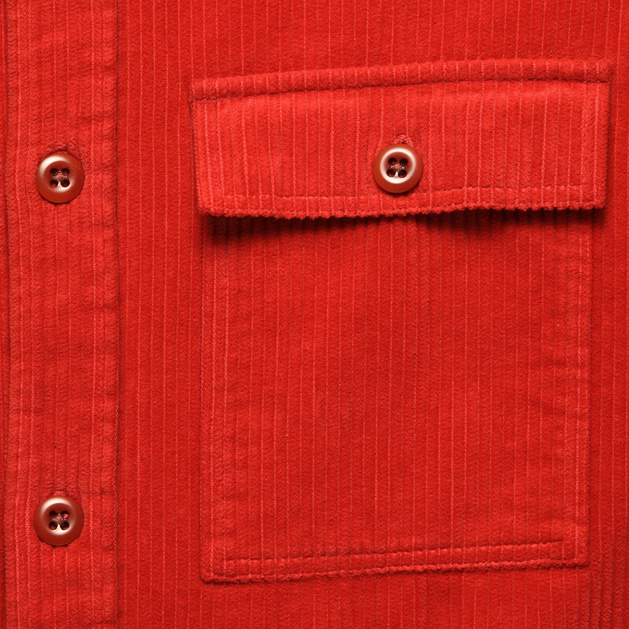 Easy Cord Shirt - Cardinal Red - Image 3