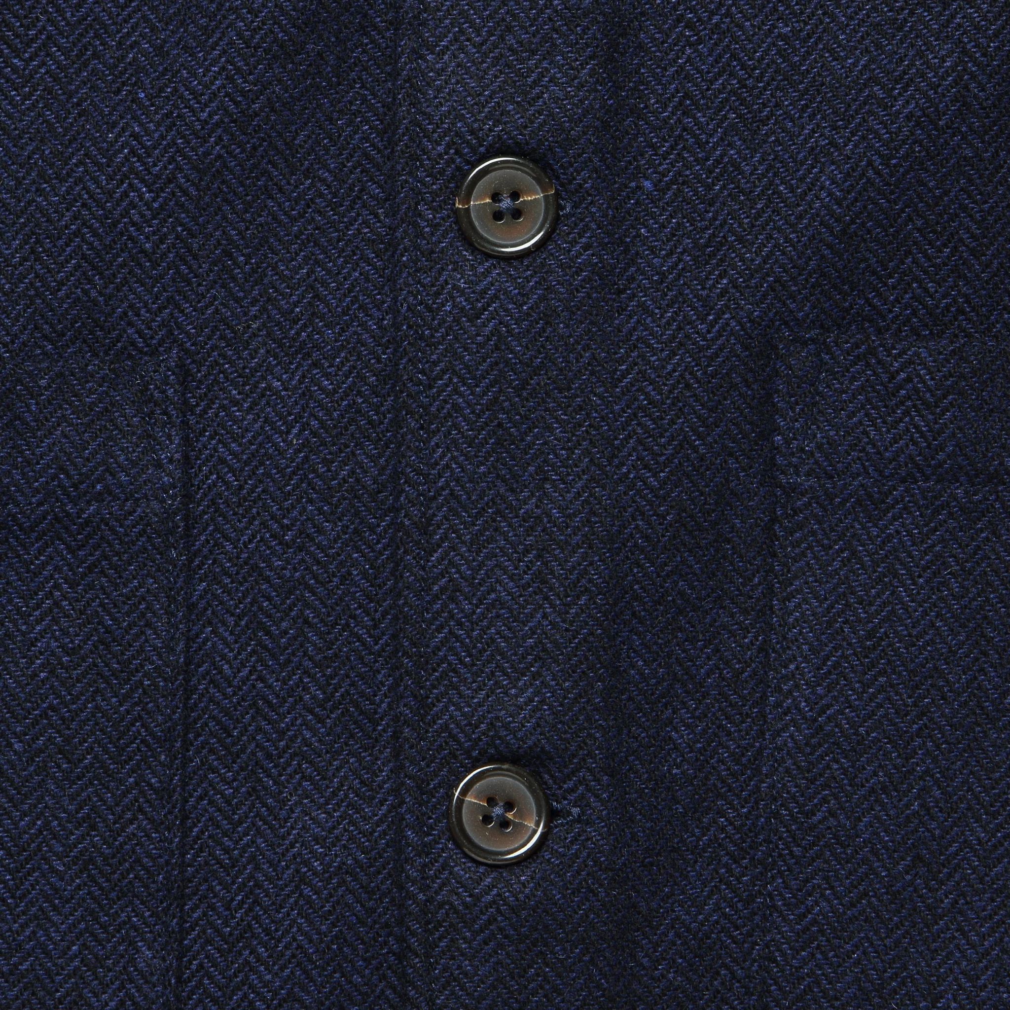 Easy Overshirt - Navy Herringbone - Image 3