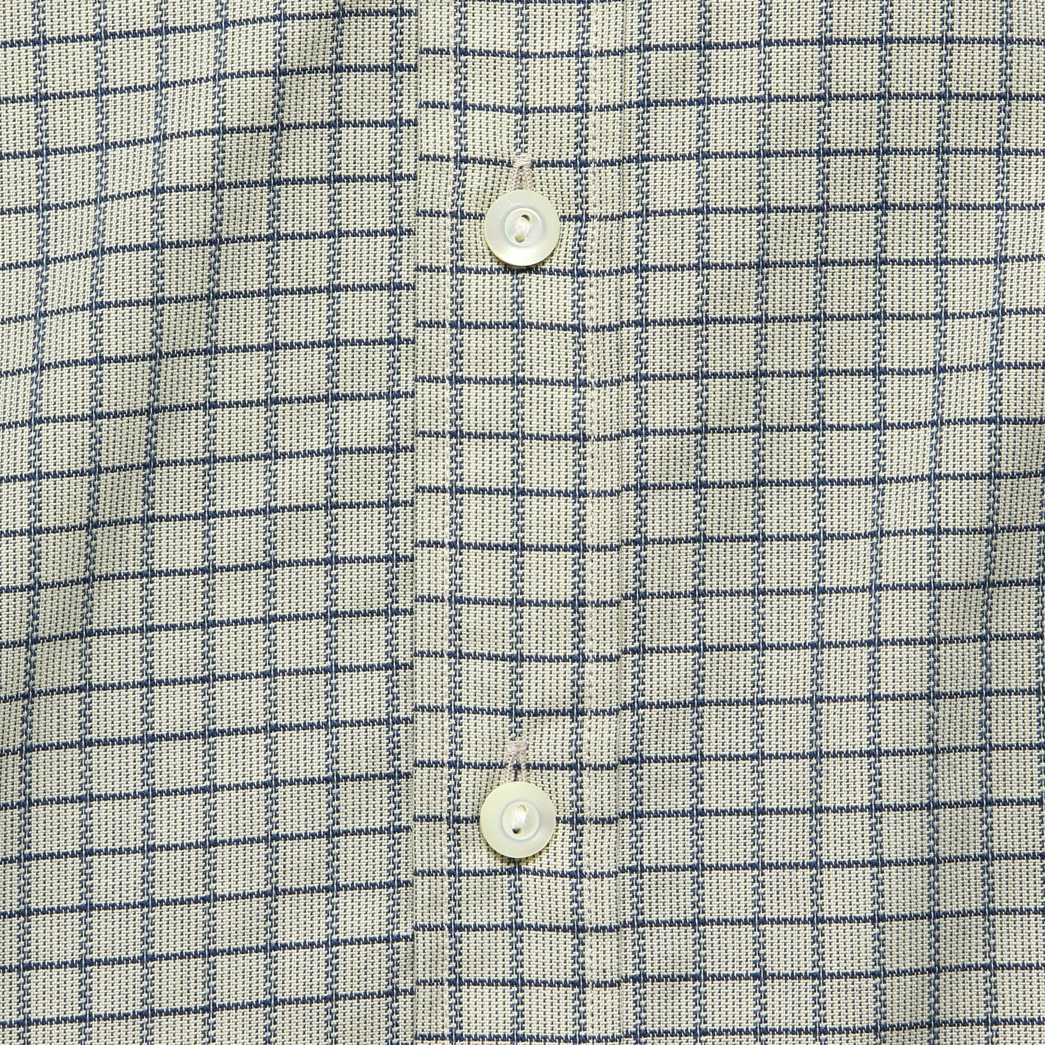 Eli Pocket Shirt - Cream/Blue - Image 3