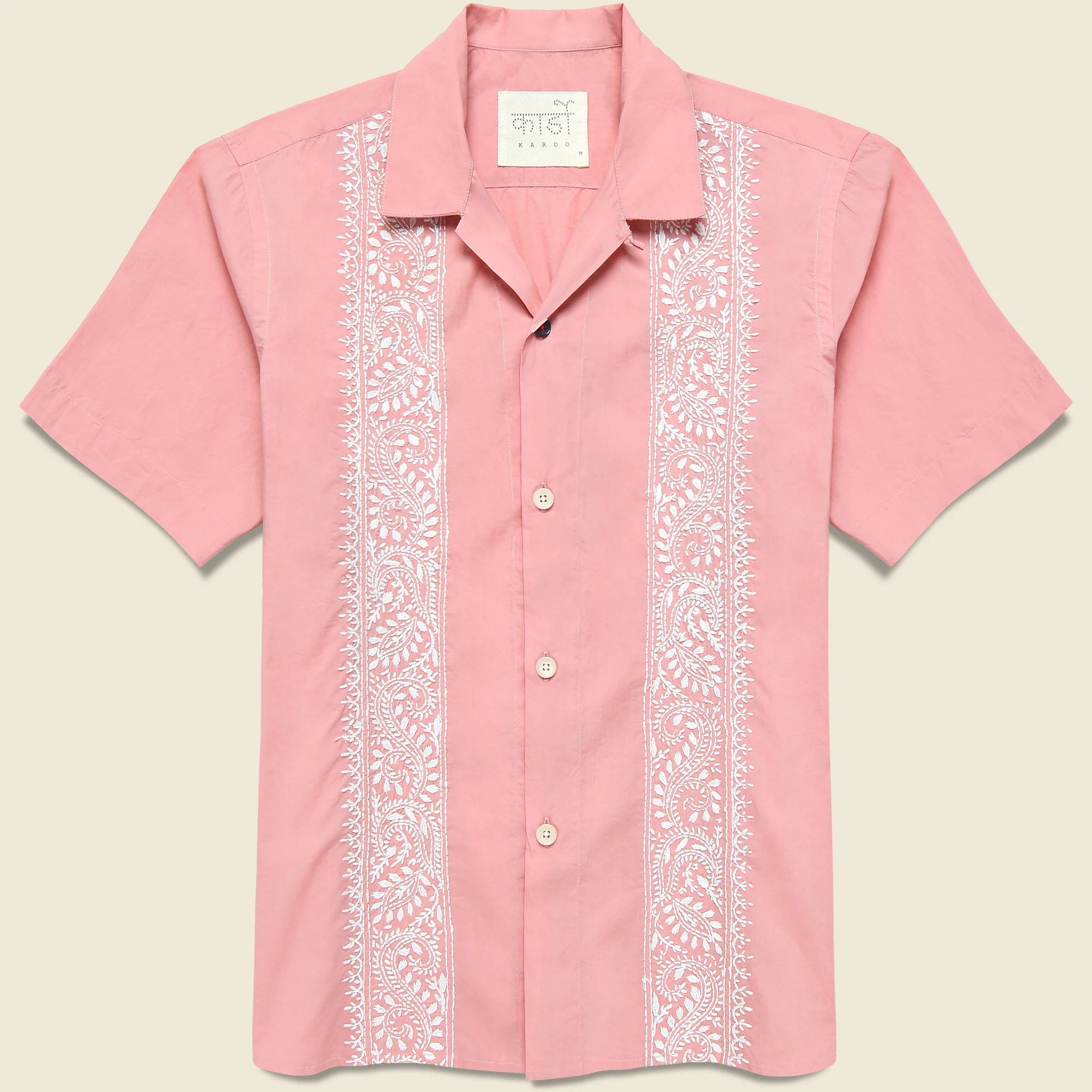 Embroidered Shirt - Pink