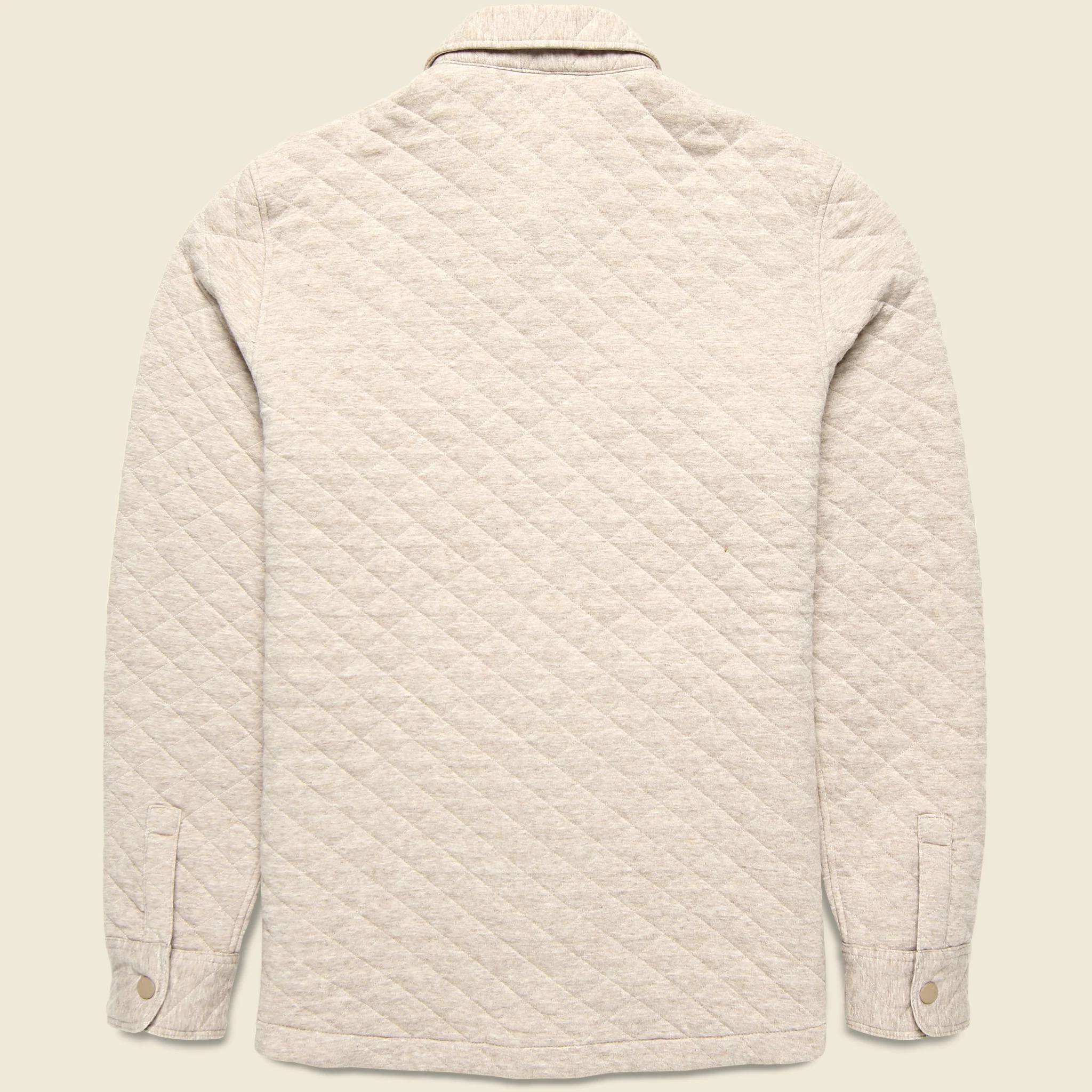 Epic Quilted Fleece CPO - Oatmeal - Image 2