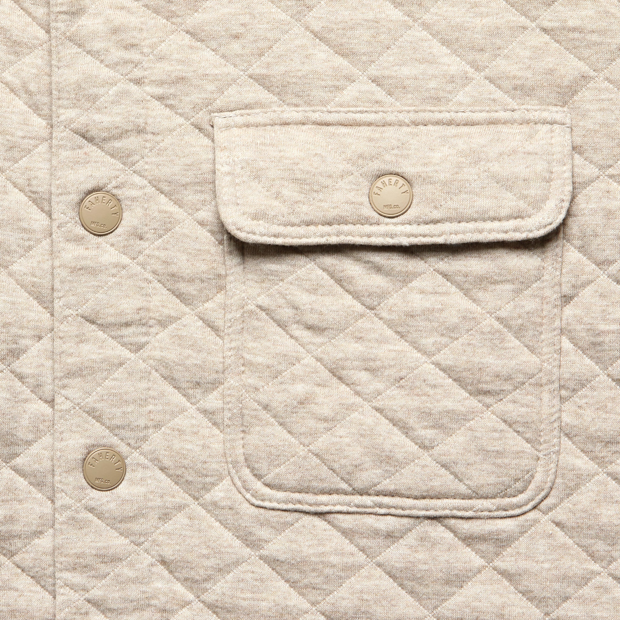 Epic Quilted Fleece CPO - Oatmeal - Image 3