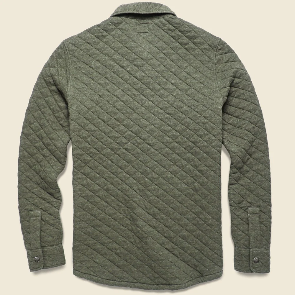 Epic Quilted Fleece CPO - Olive Melange - Image 2