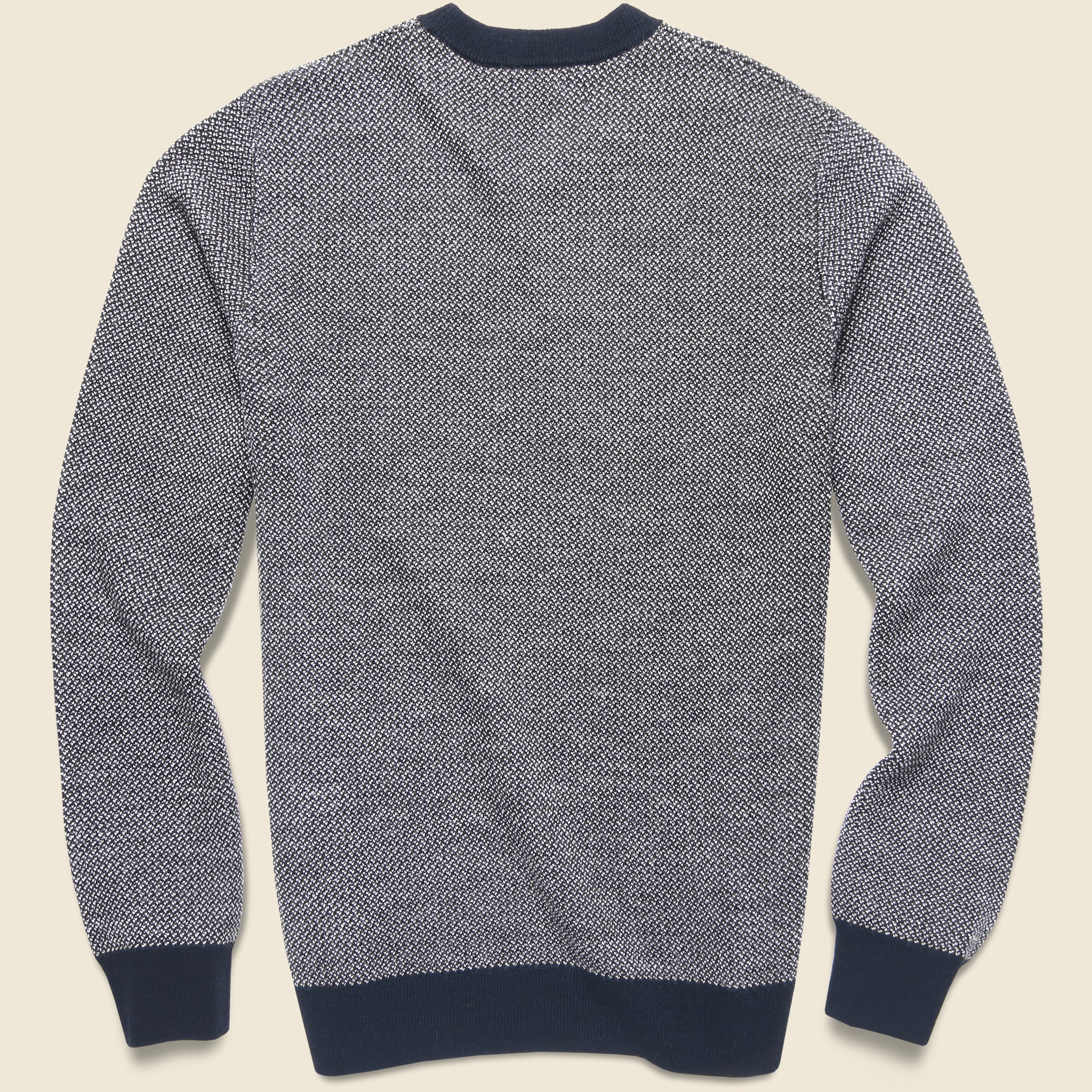 Everett Sweater - Navy Birdseye - Image 2