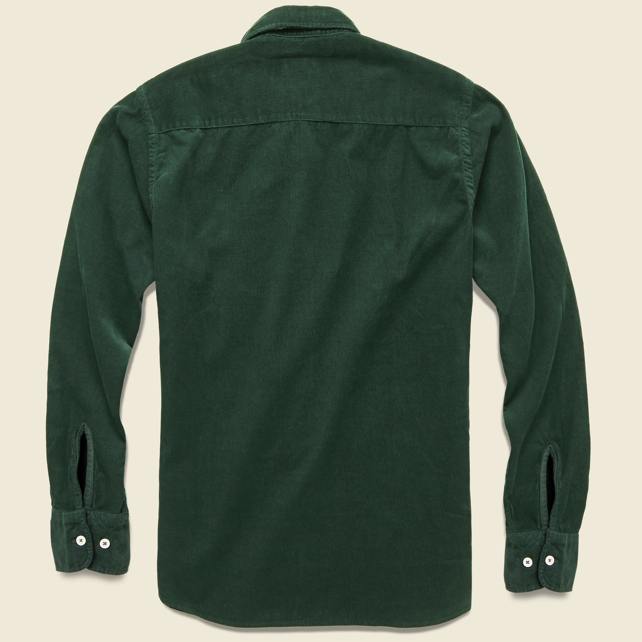 Cord Everyday Shirt - Forest Green - Image 2