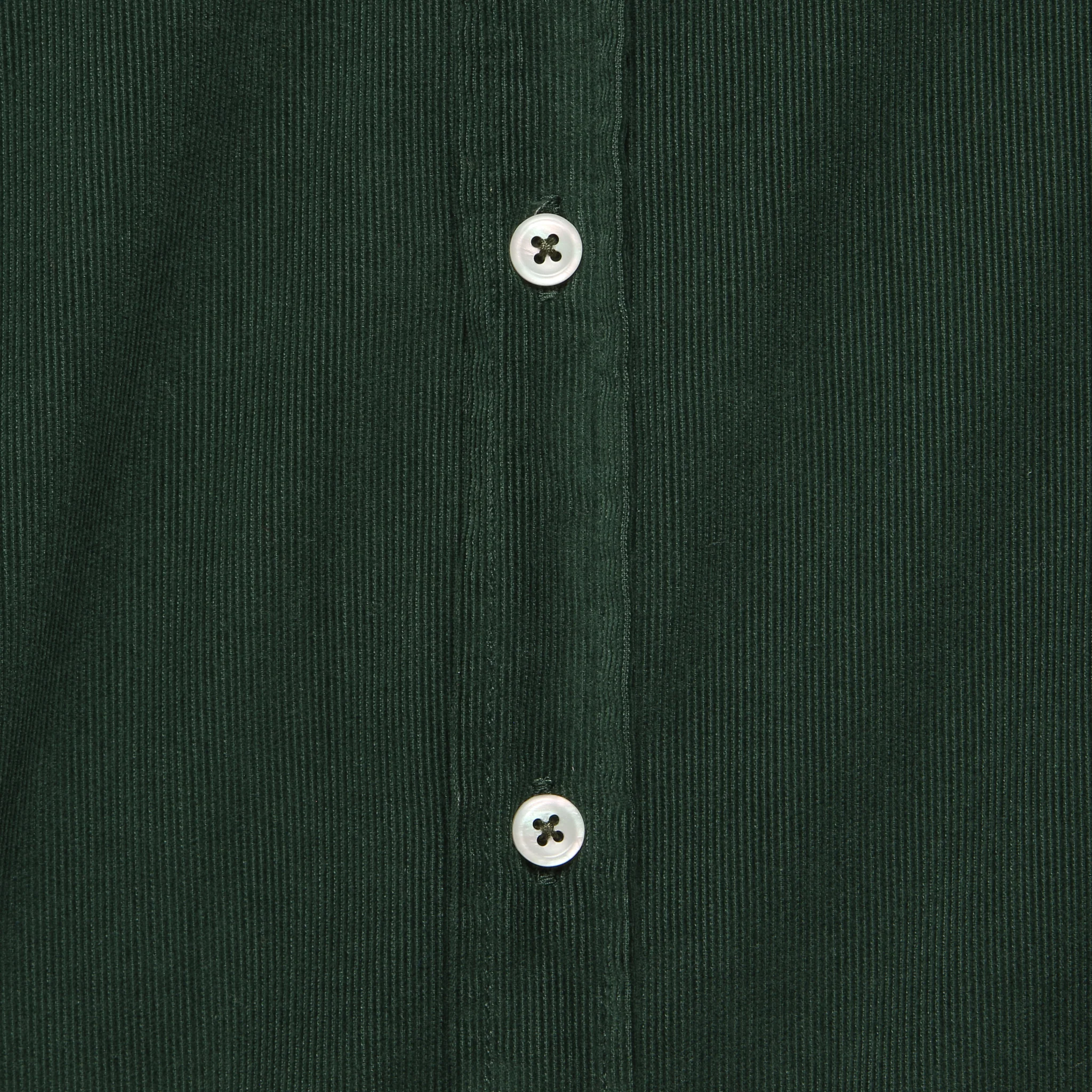 Cord Everyday Shirt - Forest Green - Image 3