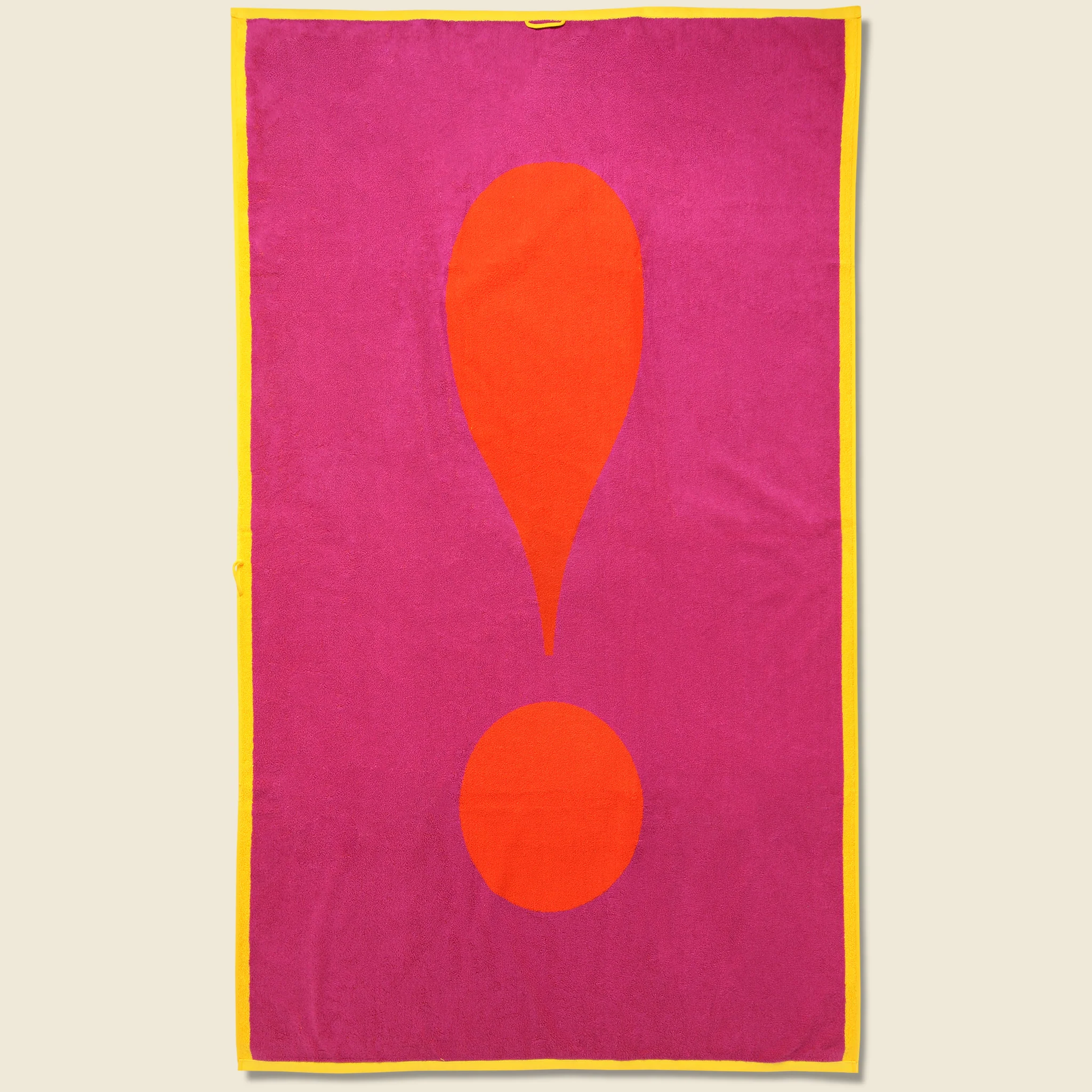Exclamation Towel - Red/Orange - Image 2