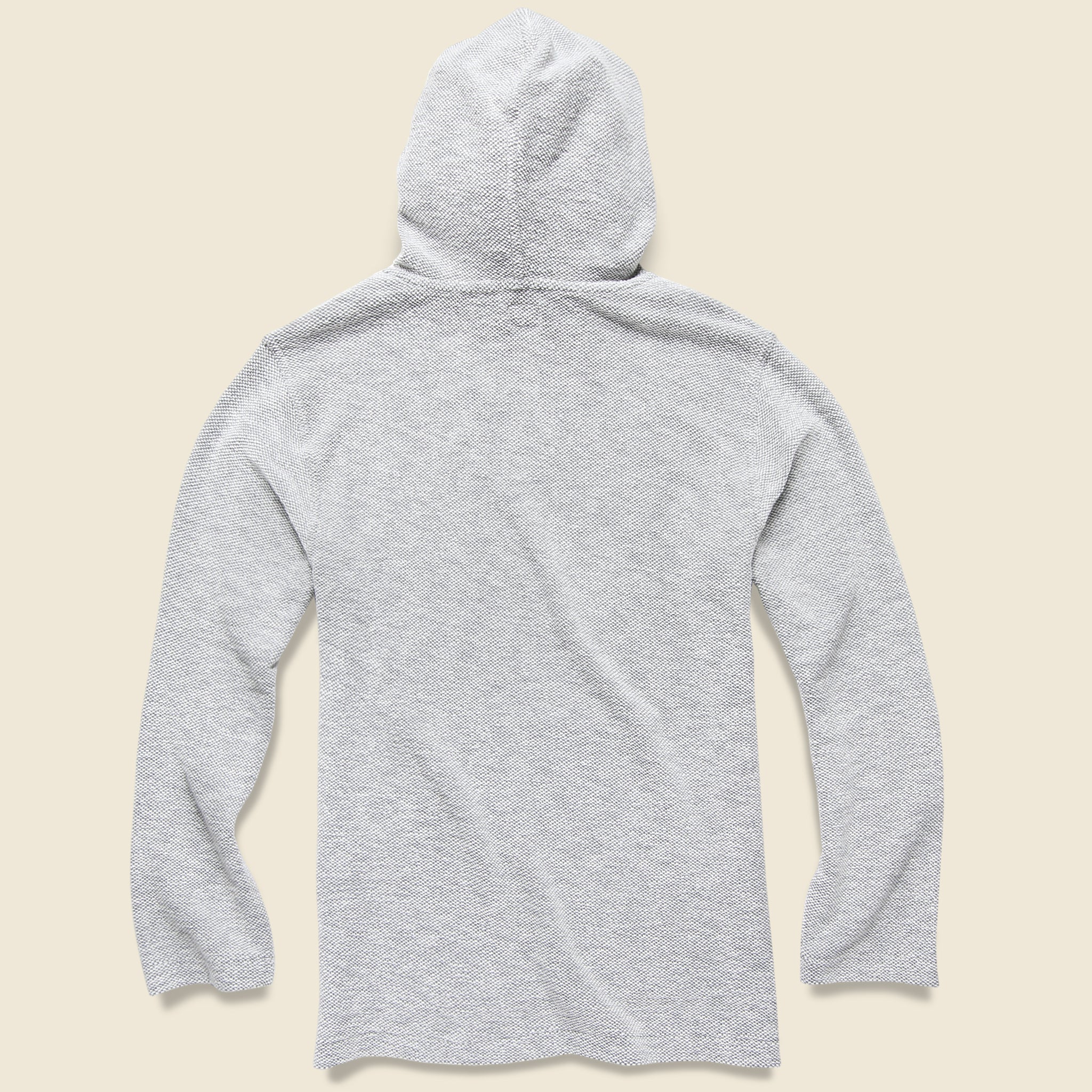 Backloop Jacquard Poncho - Grey - Image 2