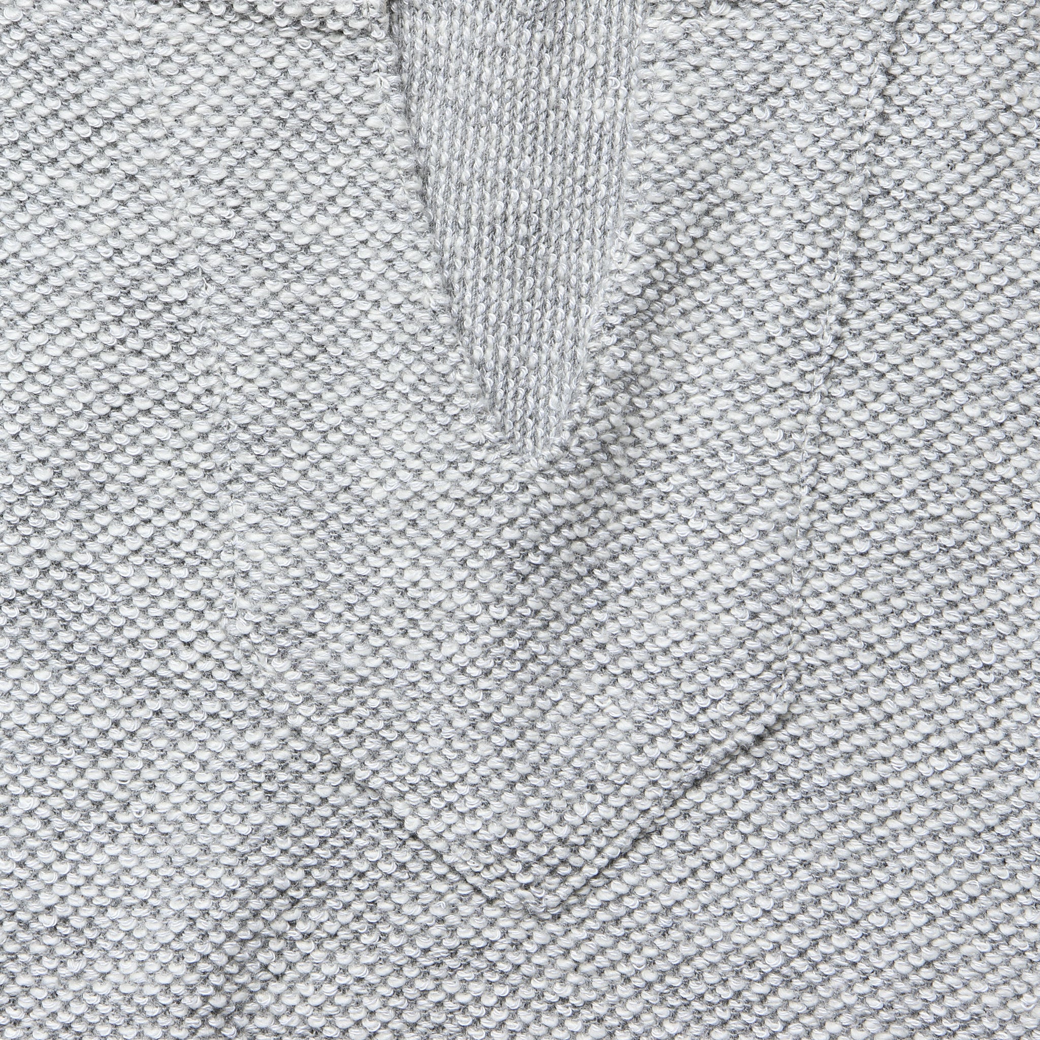 Backloop Jacquard Poncho - Grey - Image 3