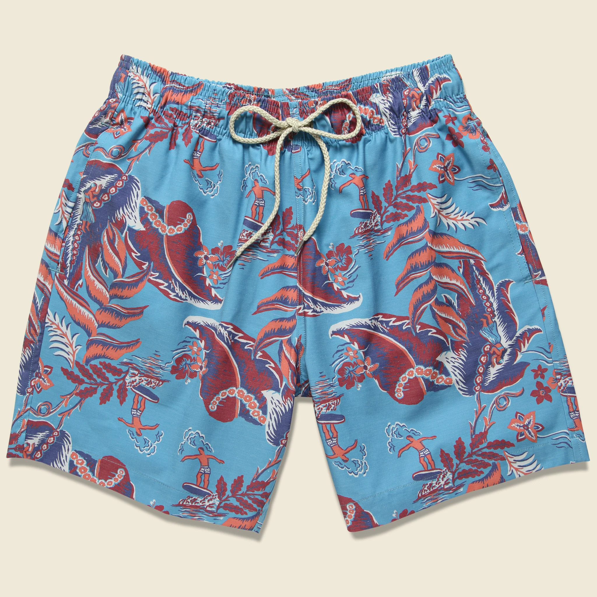 Beacon Trunk - Leaf Hawaiian Print