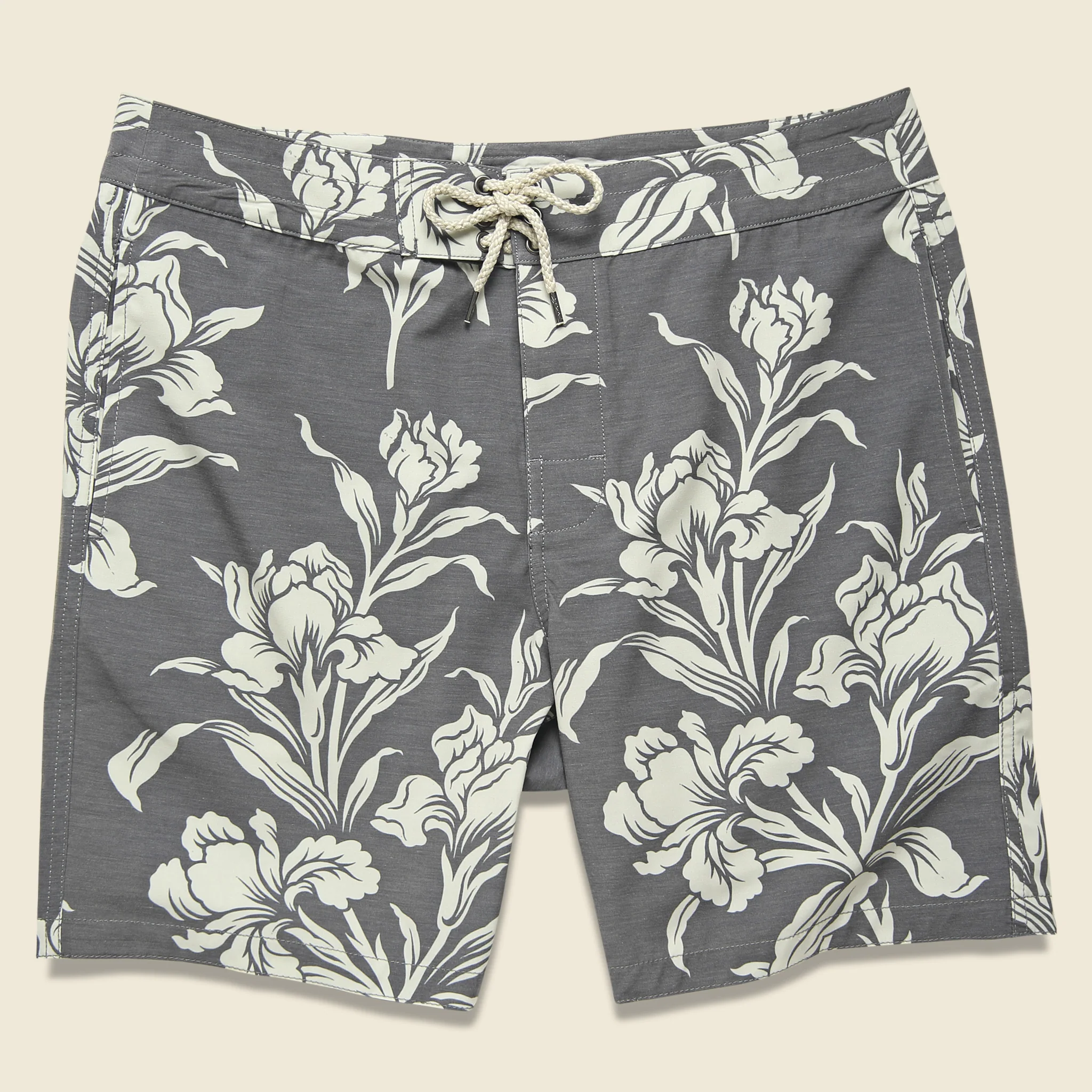 Classic 7" Boardshort - Black Floral
