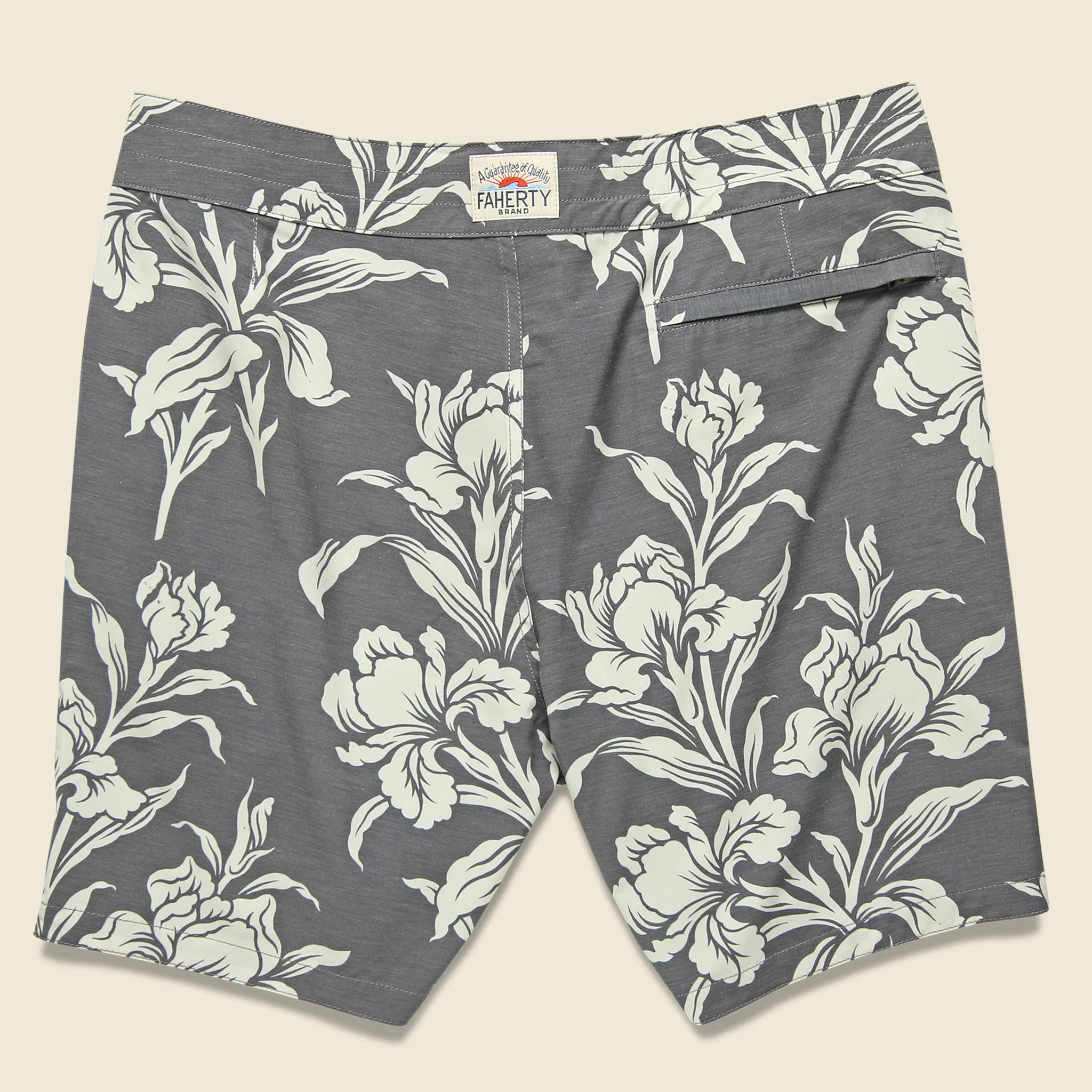 Classic 7" Boardshort - Black Floral - Image 2