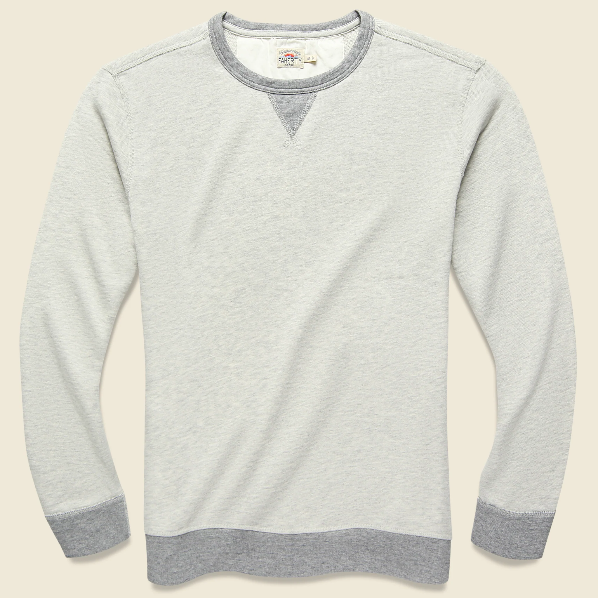 French Terry Crewneck - Athletic Grey