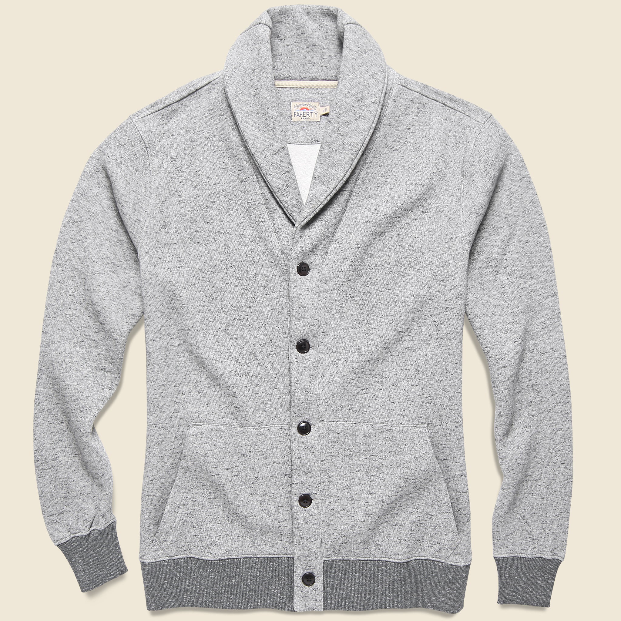Heritage Fleece Cardigan - Heather Grey
