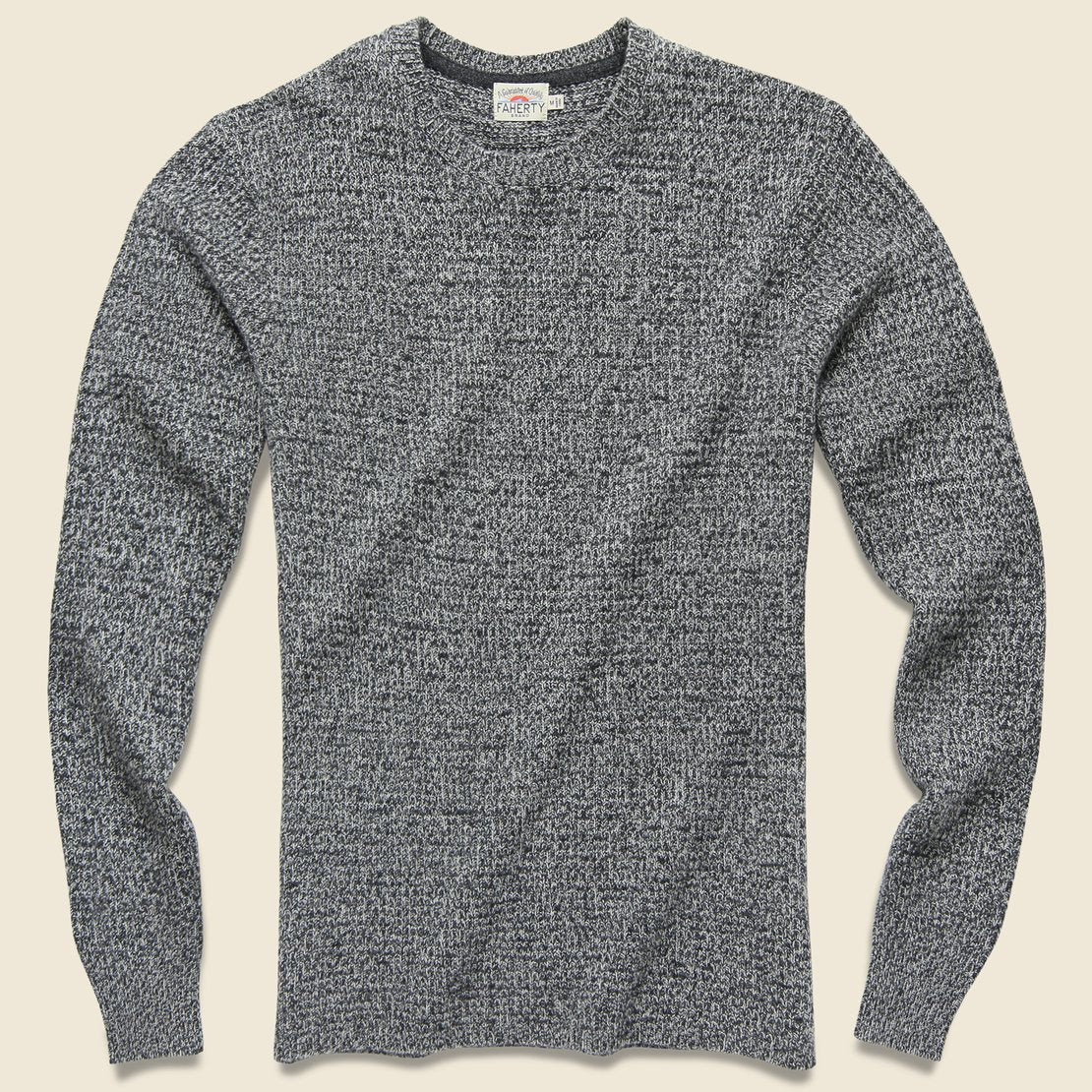 Cashmere Crewneck - Charcoal Marl