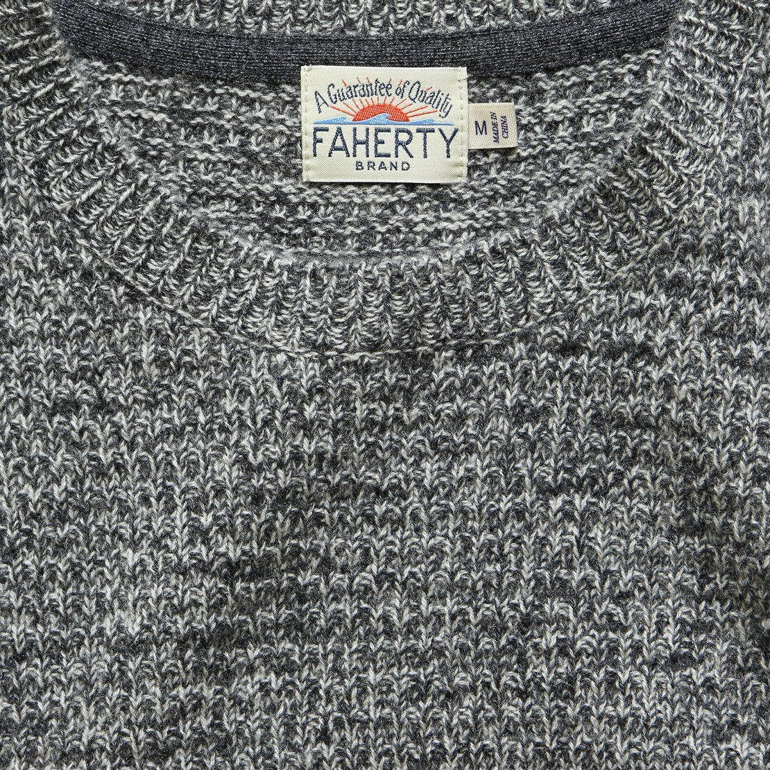 Cashmere Crewneck - Charcoal Marl - Image 2