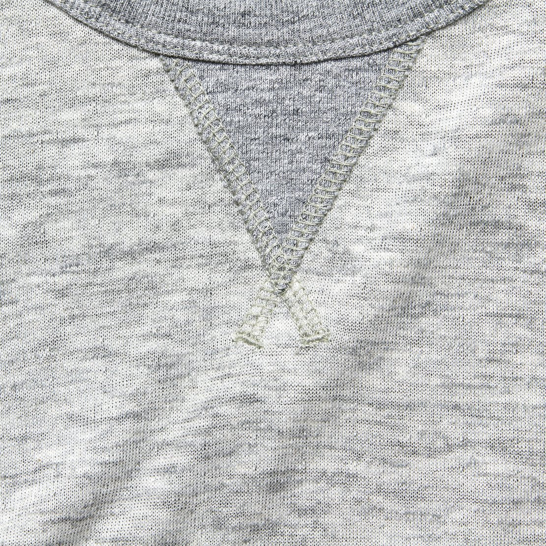 Dual Knit Crew Sweatshirt - Athletic Grey - Image 2