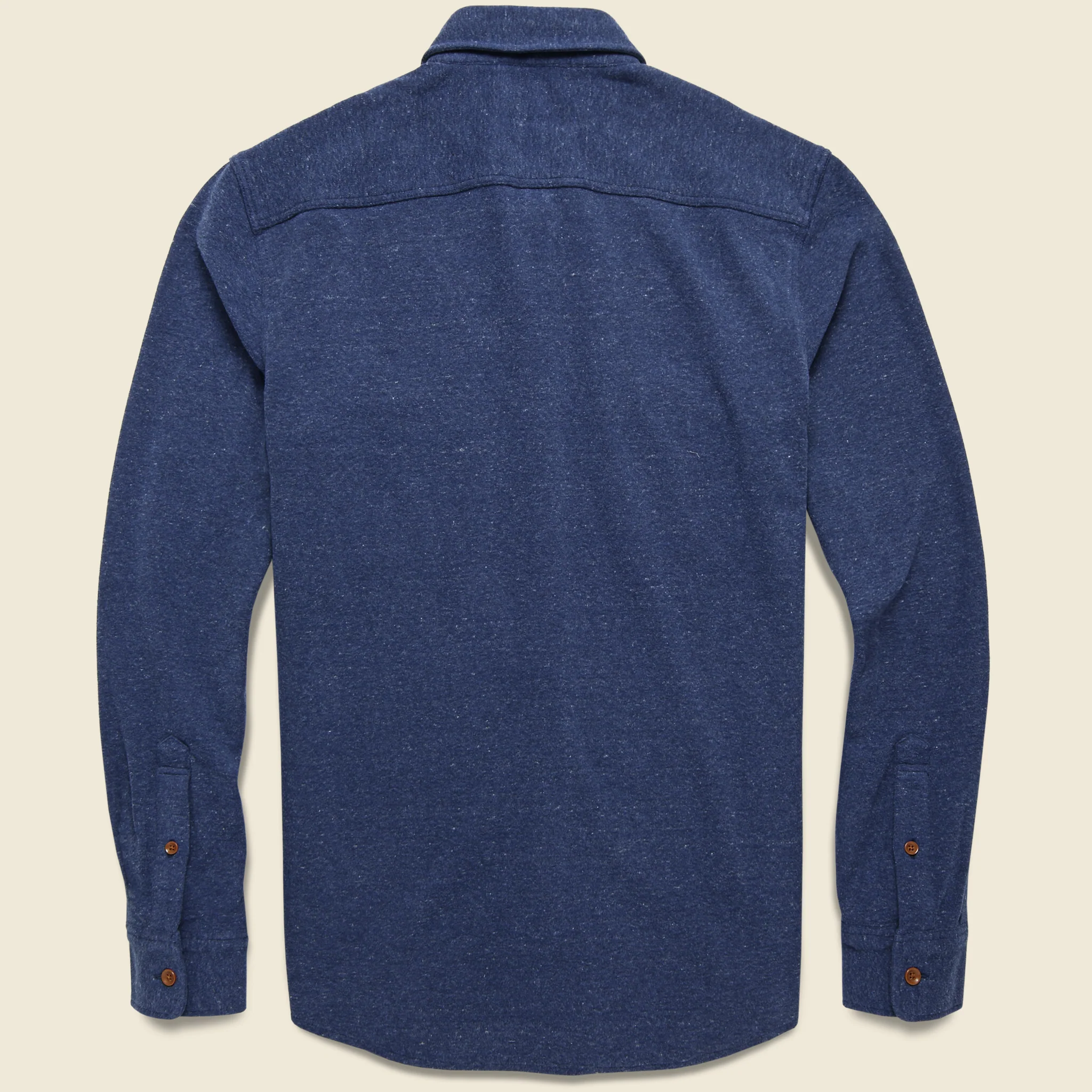 Knit Alpine Shirt- Navy Heather - Image 2