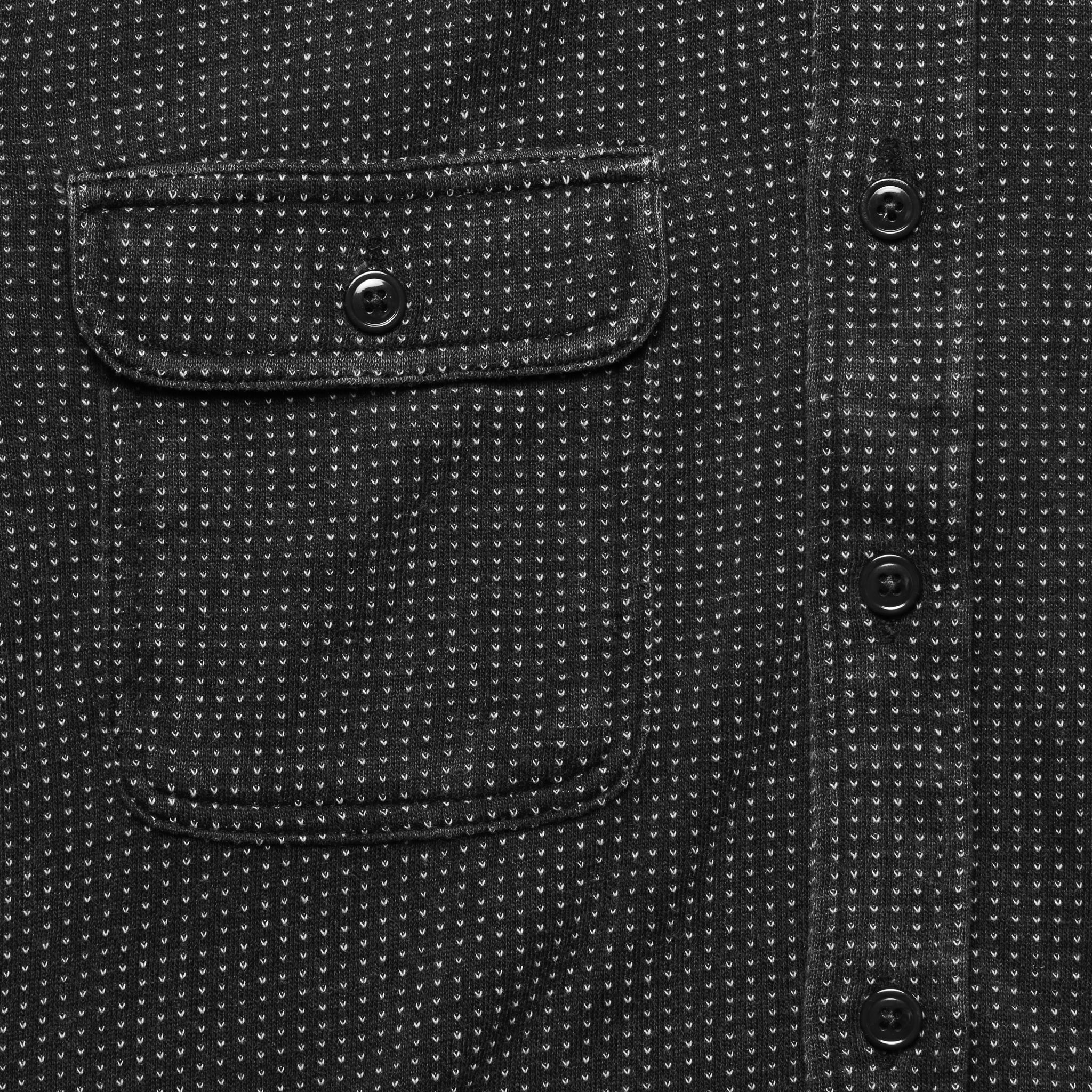 18 Year Wash Knit Dobby Workshirt - Black Indigo - Image 3
