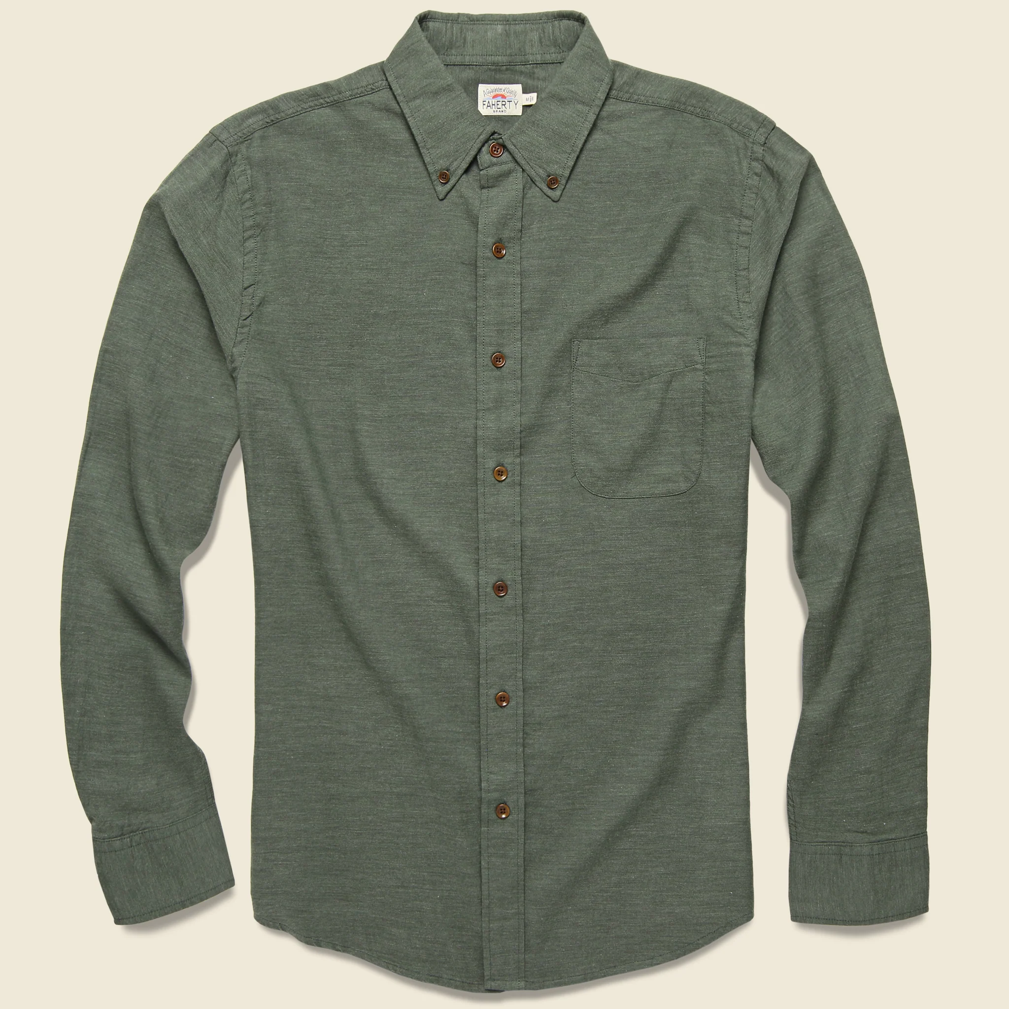 Melange Oxford Shirt - Spruce