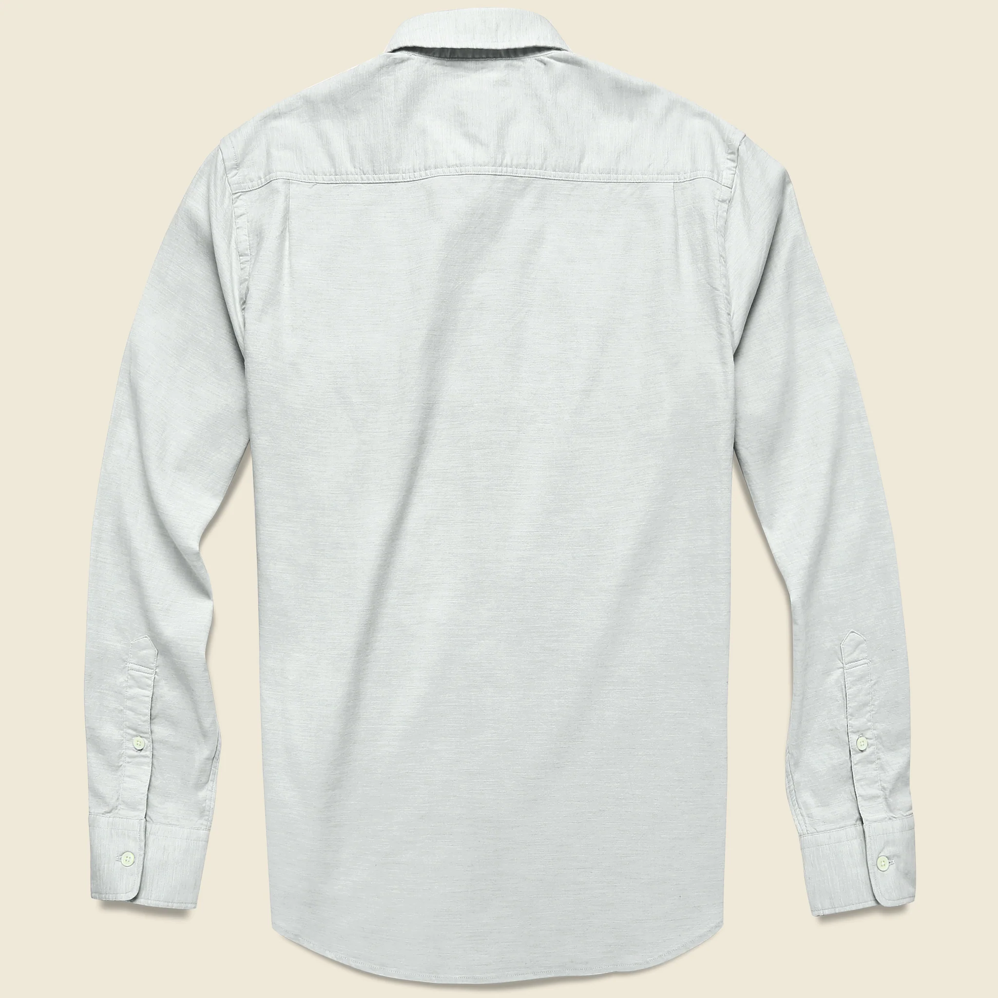Melange Oxford Shirt - Grey - Image 2