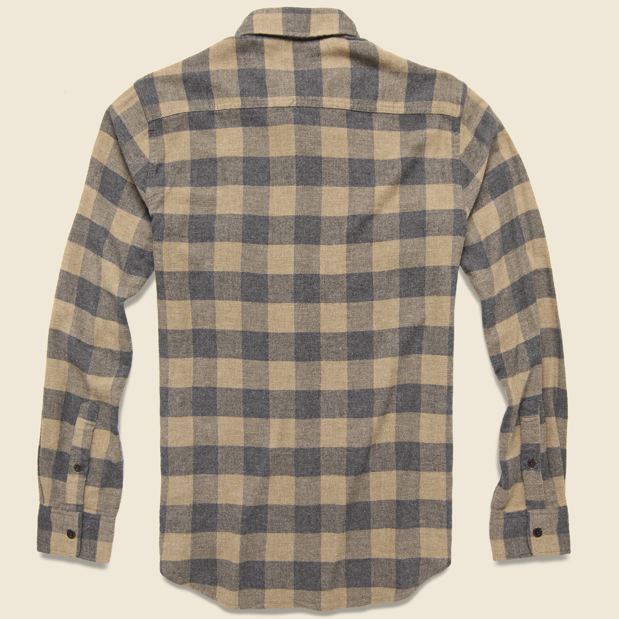 Brushed Alpine Flannel - Sand Charcoal Buffalo - Image 2