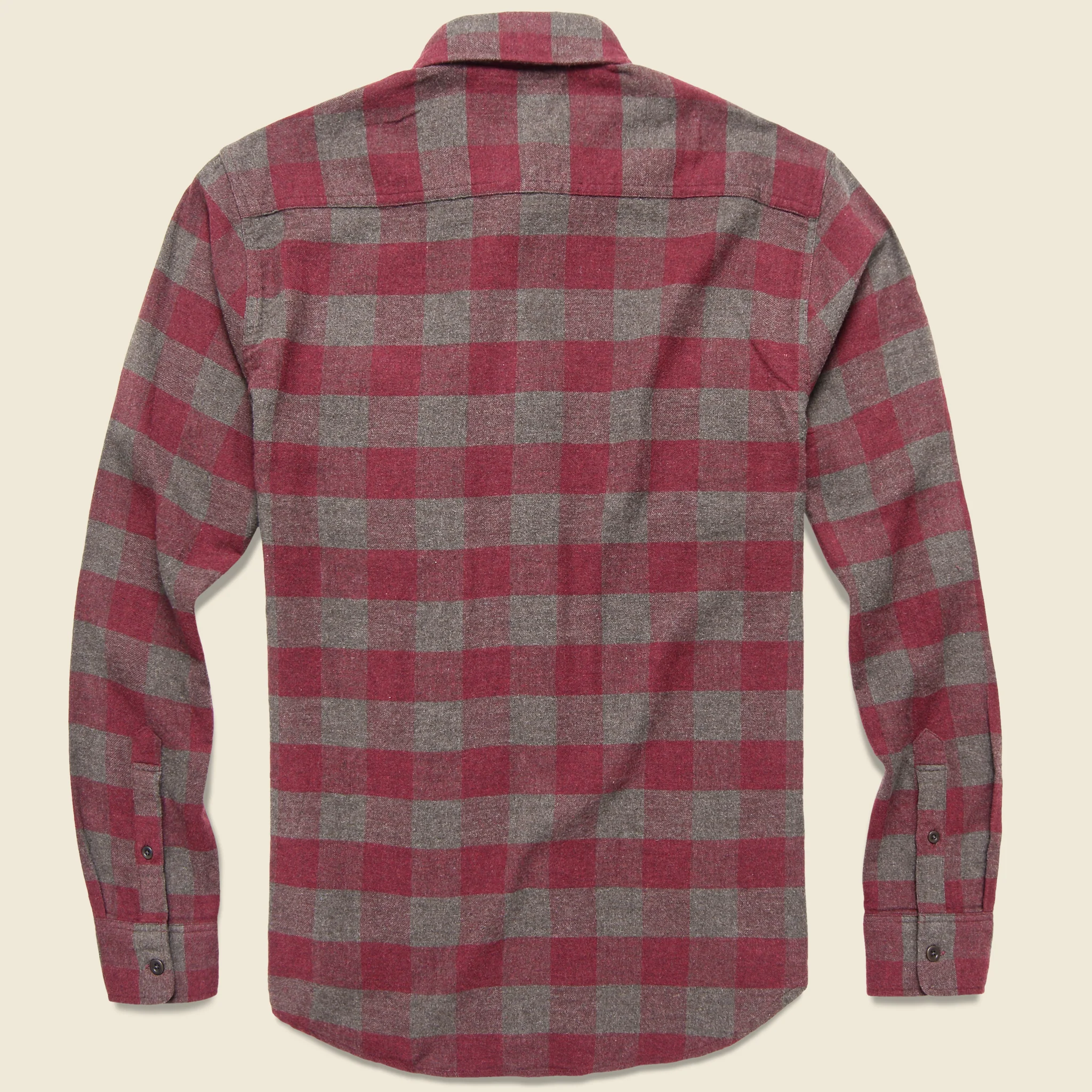 Brushed Alpine Flannel - Wine/Chestnut Buffalo - Image 2